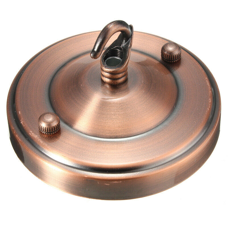 Decorative Metal Ceiling Rose Hook Plate for Pendant Lamp Light Fittings DIY