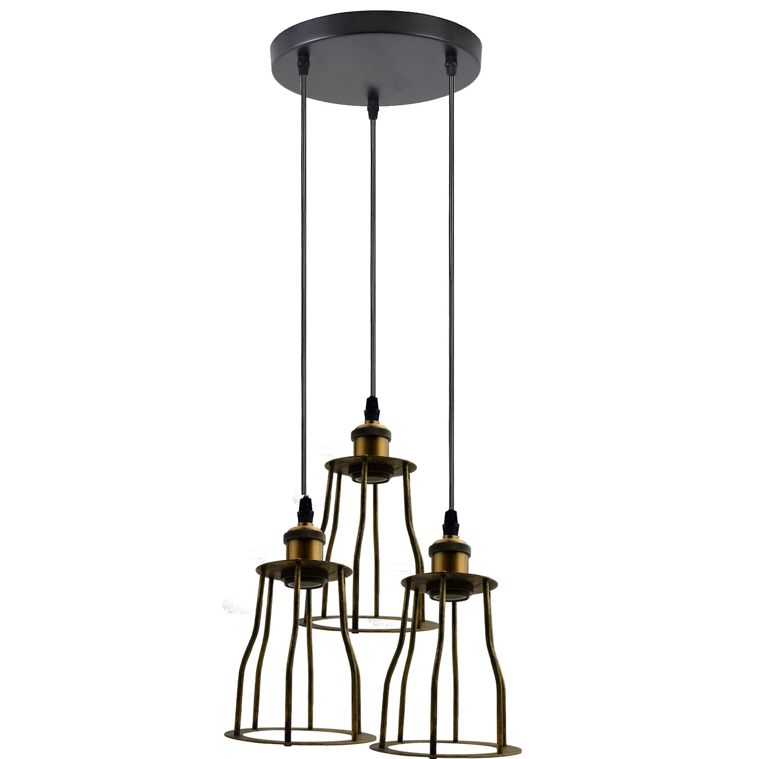 Vintage Industrial Ceiling Pendant Light Fitting Wire Cage Hanging Retro Lamp ~6185