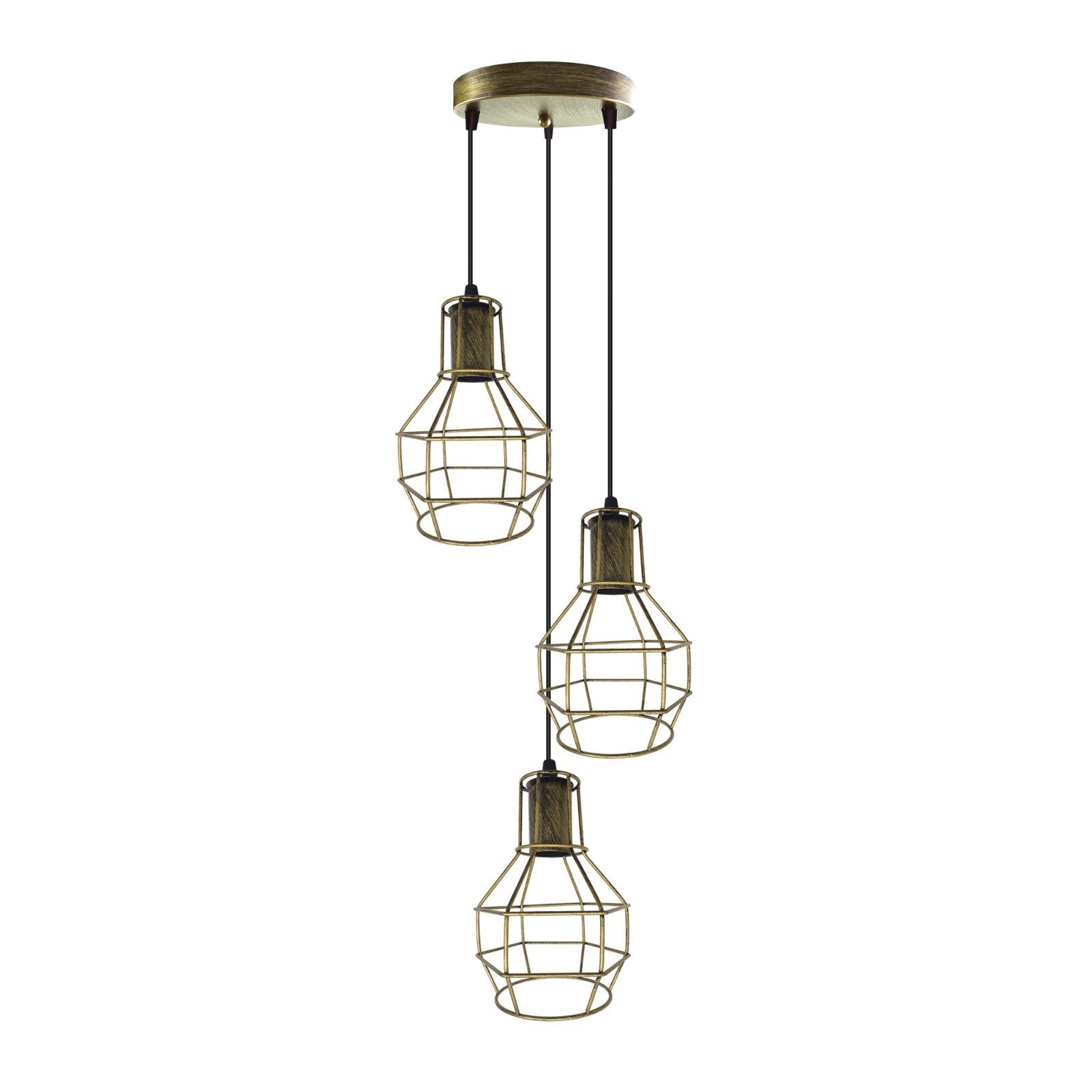 Brass Ceiling Pendant 3 Lights ~6135
