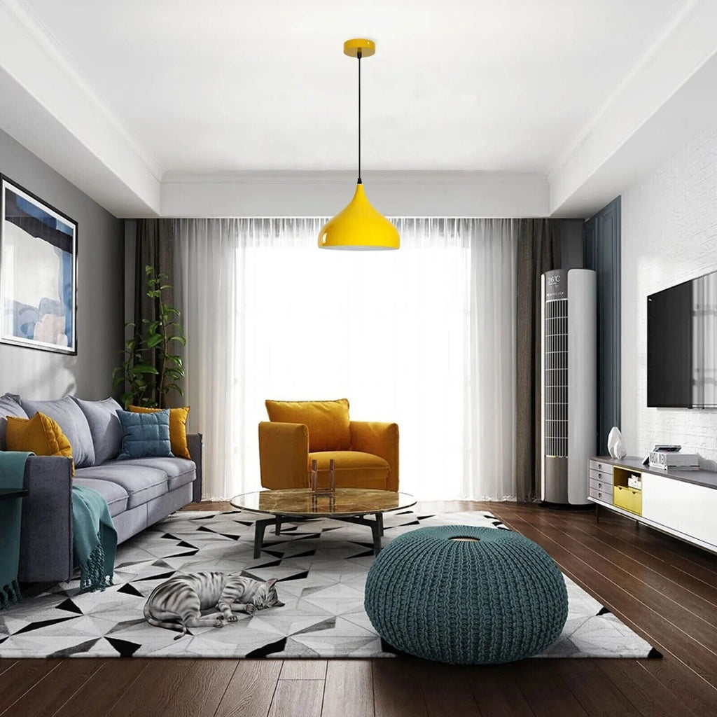 Stylish Industrial Metal Pendant Light, Retro Ceiling Lamp for Modern Kitchens