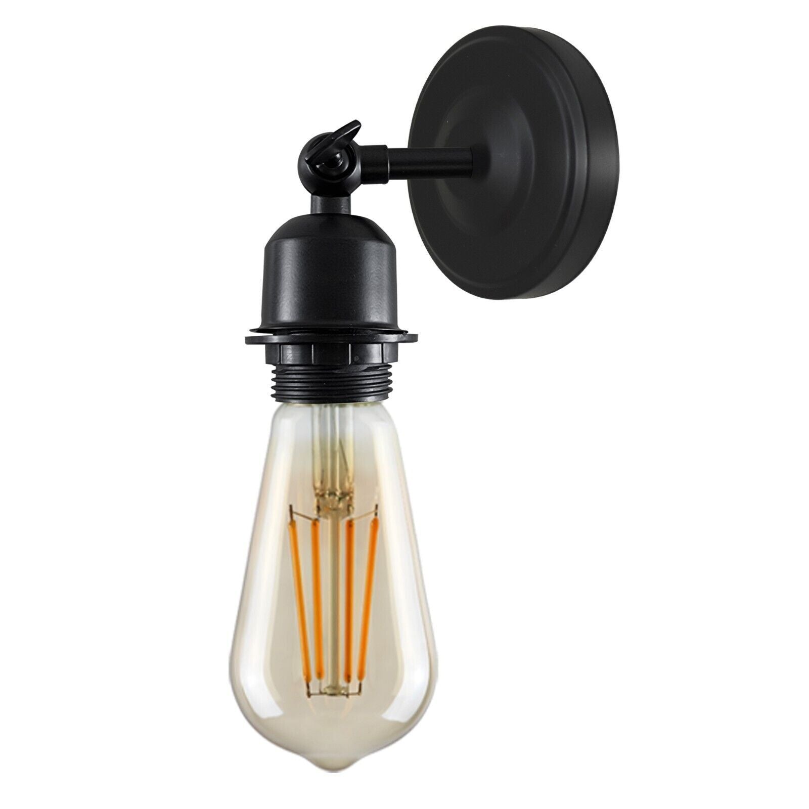 Adjustable Arm Vintage Industrial Metal Wall Sconce E27 Light Fixture