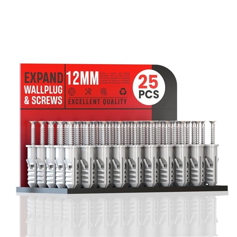 Raw Wall Plugs Screw Fixing Wall Expansion Brick Stone Concrete Grey Wall Plugs ~6230