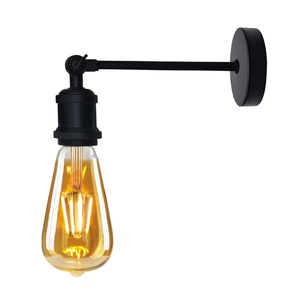 Vintage Industrial Metal Wall Sconce E27 Adjustable Arm Light Fixture