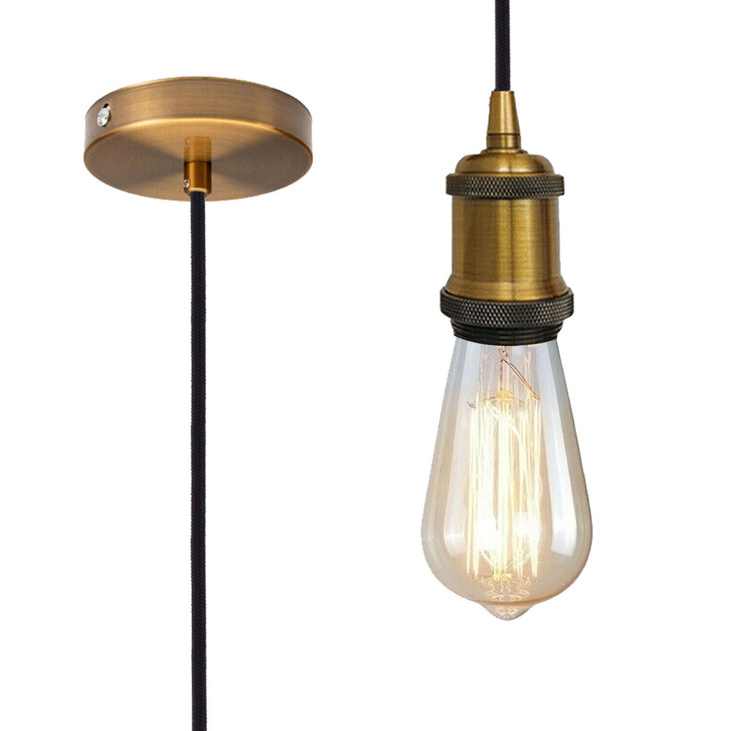 Pendant Lamp Holder Ceiling Rose Vintage Pendant Light Fitting E27~5974