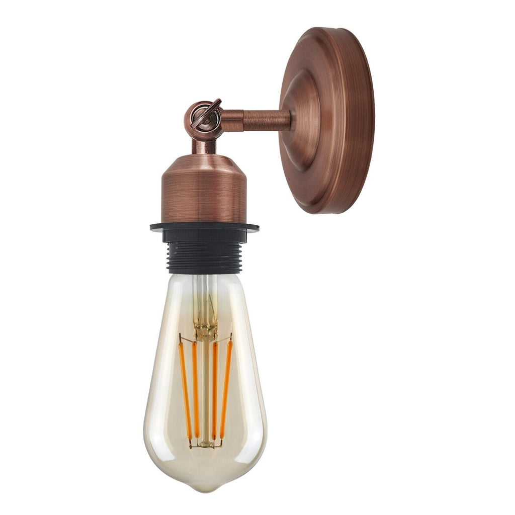Adjustable Arm Vintage Industrial Metal Wall Sconce E27 Light Fixture