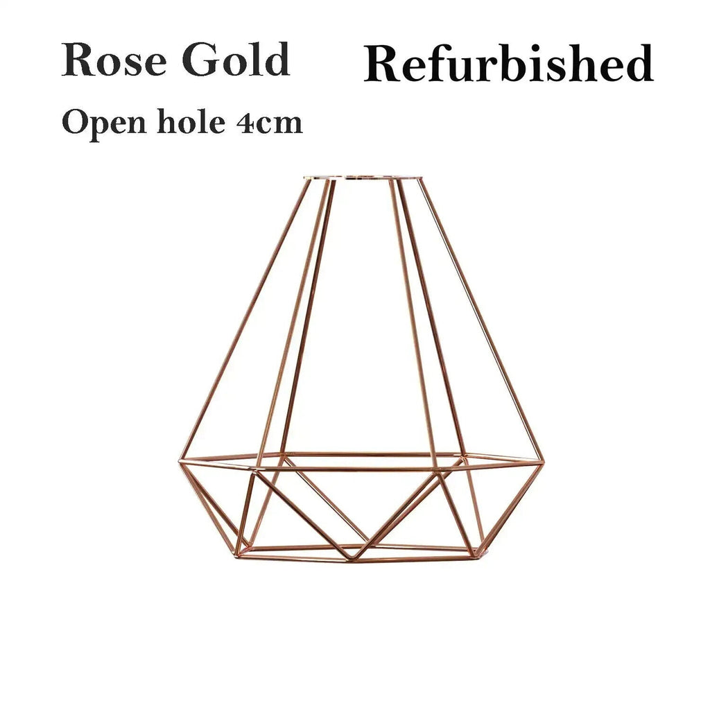 Vintage Industrial Metal Cage Pendant Lamp Shade Easy Fit Refurbished Lighting