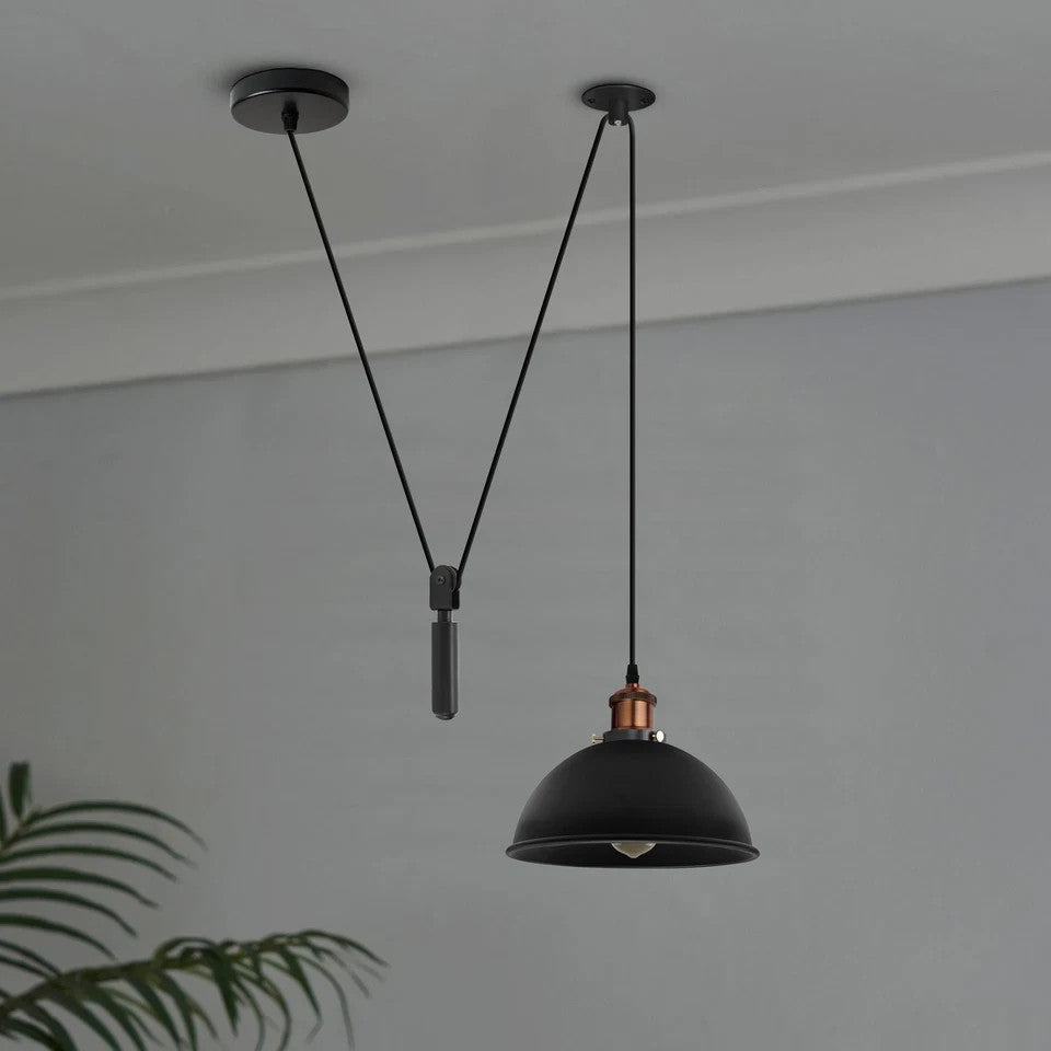 Pulley Pendant Light E27 Metal ~6283