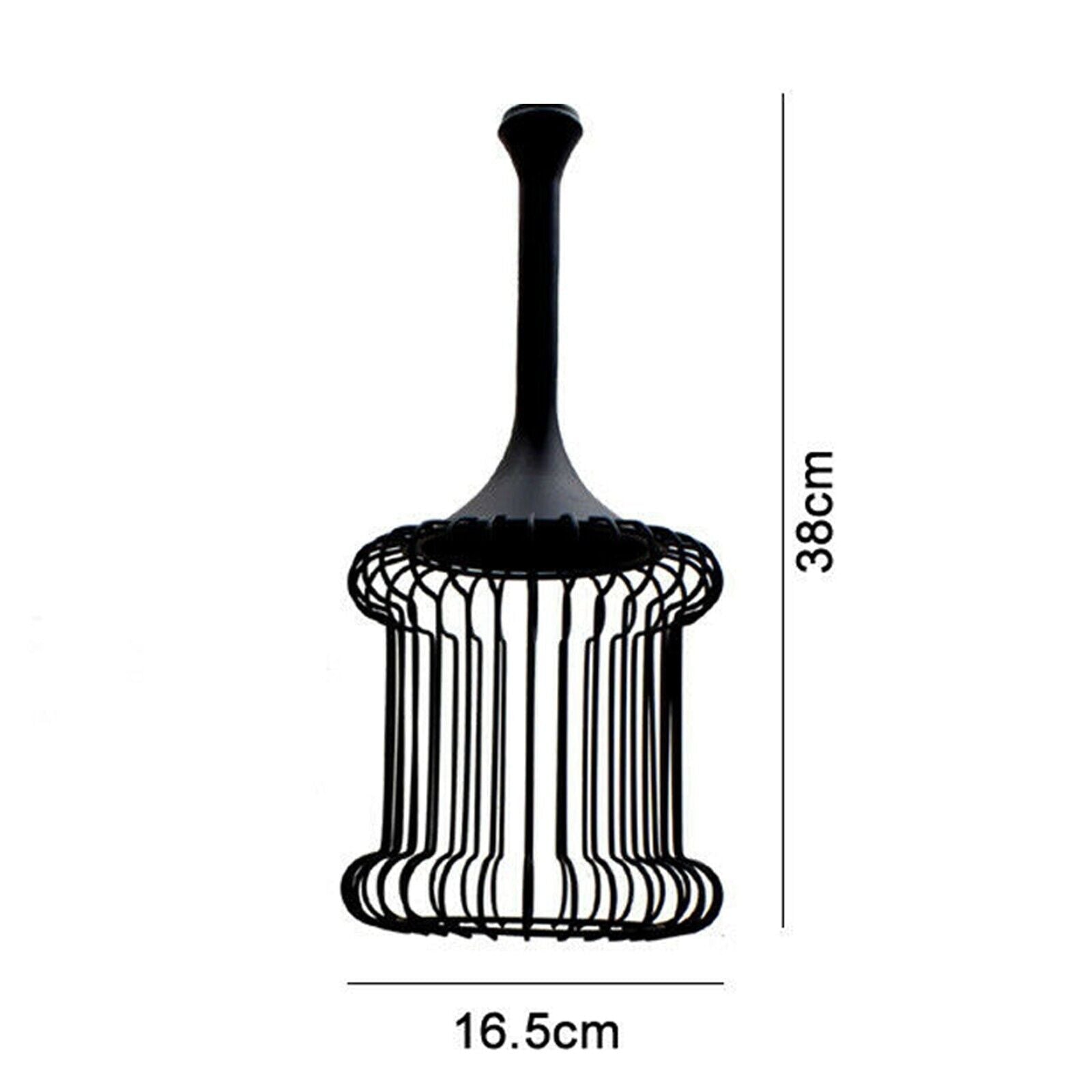 Vintage Industrial Metal Cage Pendant Lamp Shade Easy Fit Refurbished Lighting