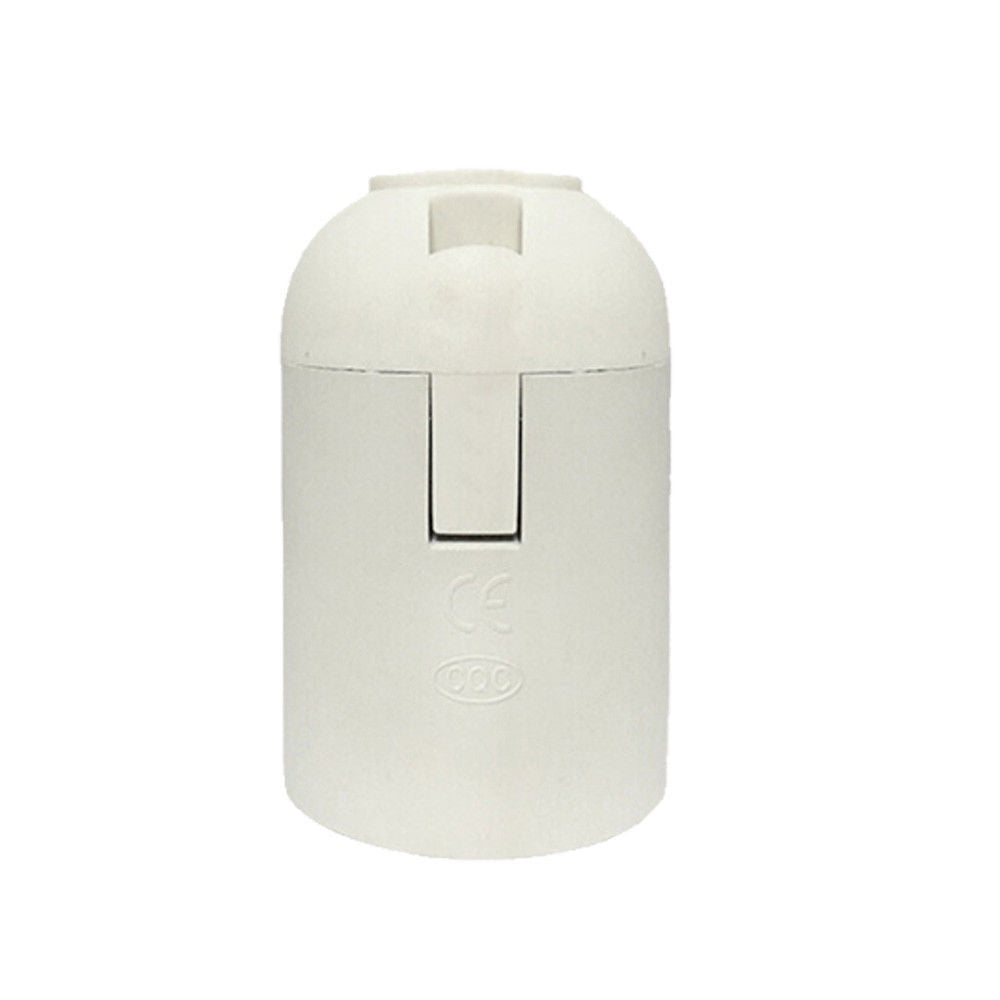 White E27 Edison Screw Socket Pendant Ceiling Light Lamp Bulb Holder