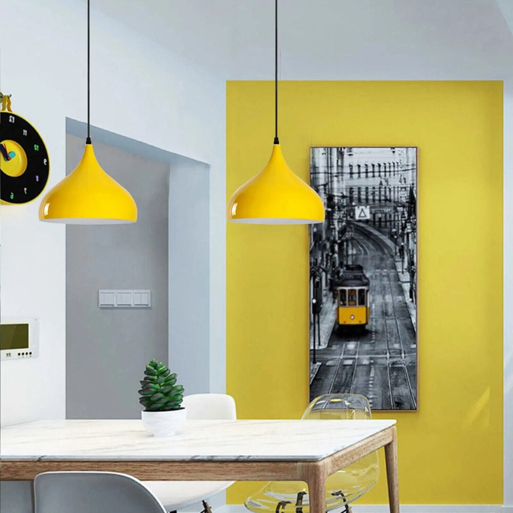 Stylish Industrial Metal Pendant Light, Retro Ceiling Lamp for Modern Kitchens
