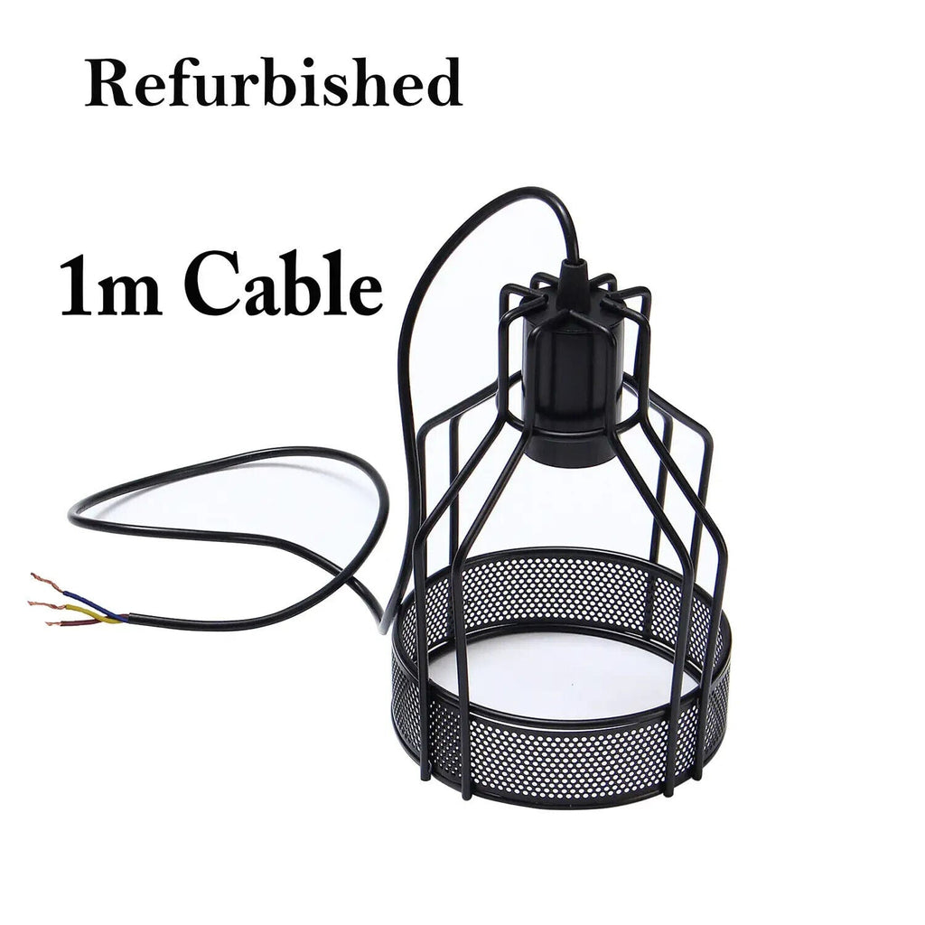 Vintage Industrial Metal Pendant Lamp Shade Easy Fit Refurbished Lighting Fixture