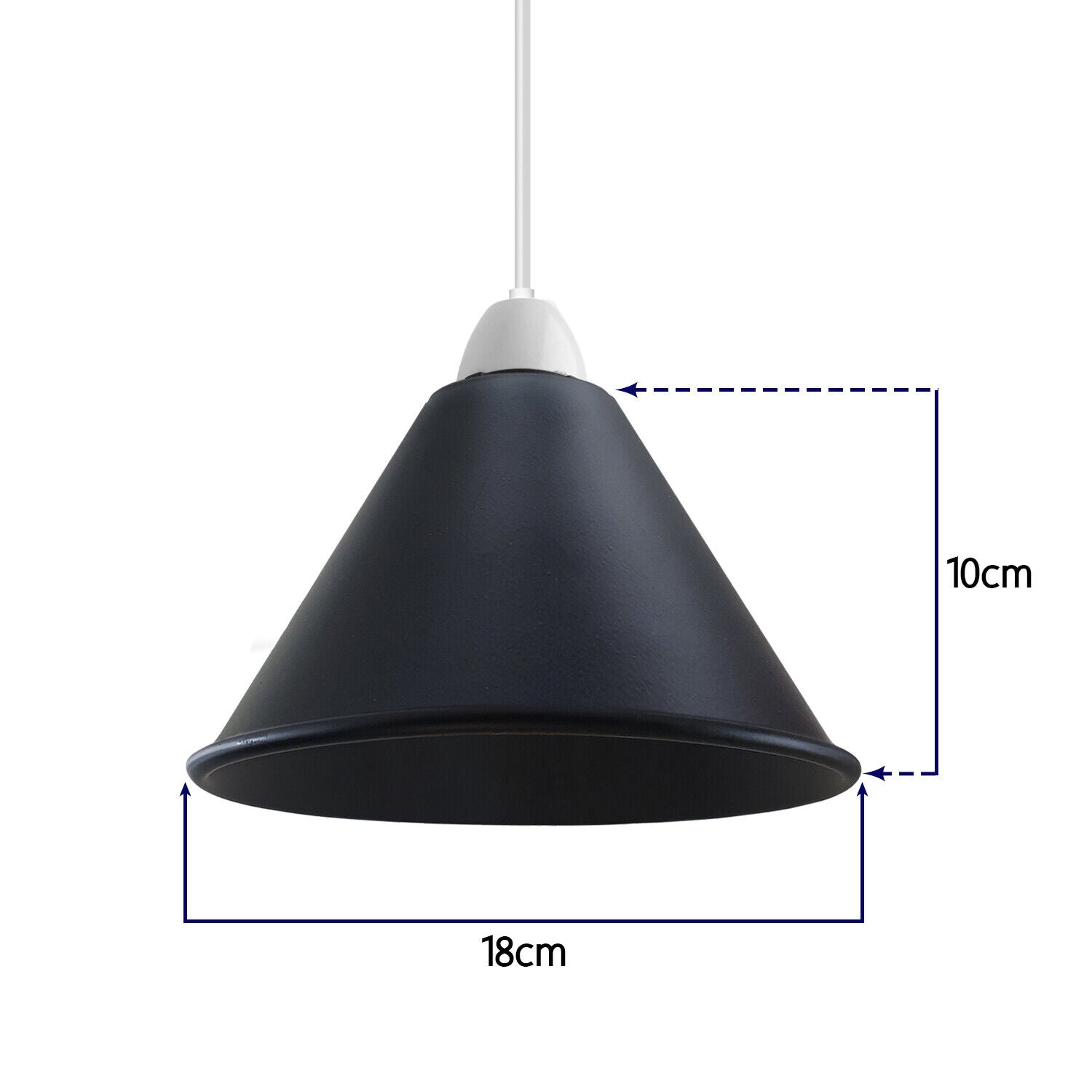 2-Pack Vintage Metal Ceiling Pendant Light Shades for Kitchen Living Room