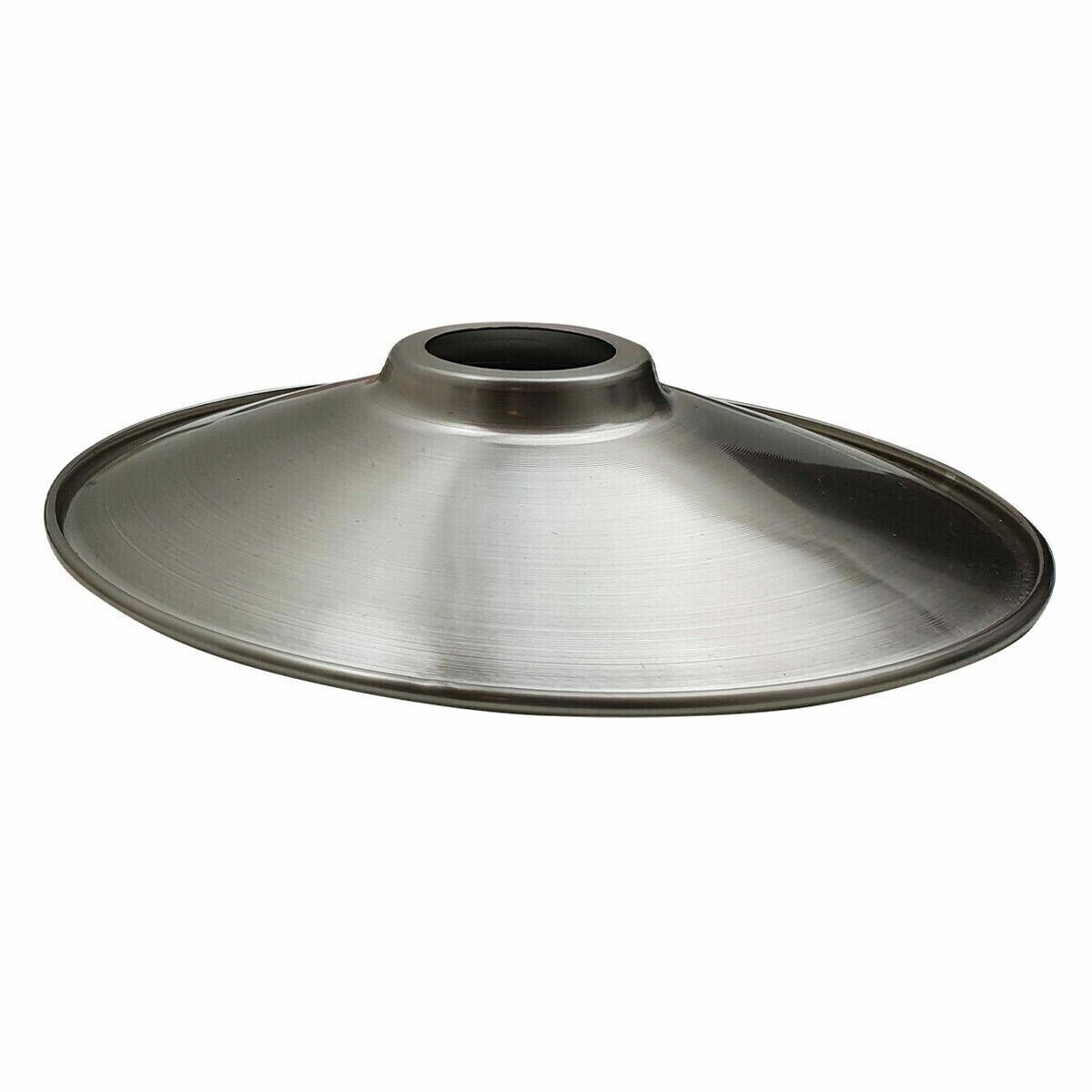 Easy Fit Vintage Retro Metal Ceiling Pendant Lampshade - Flat Design