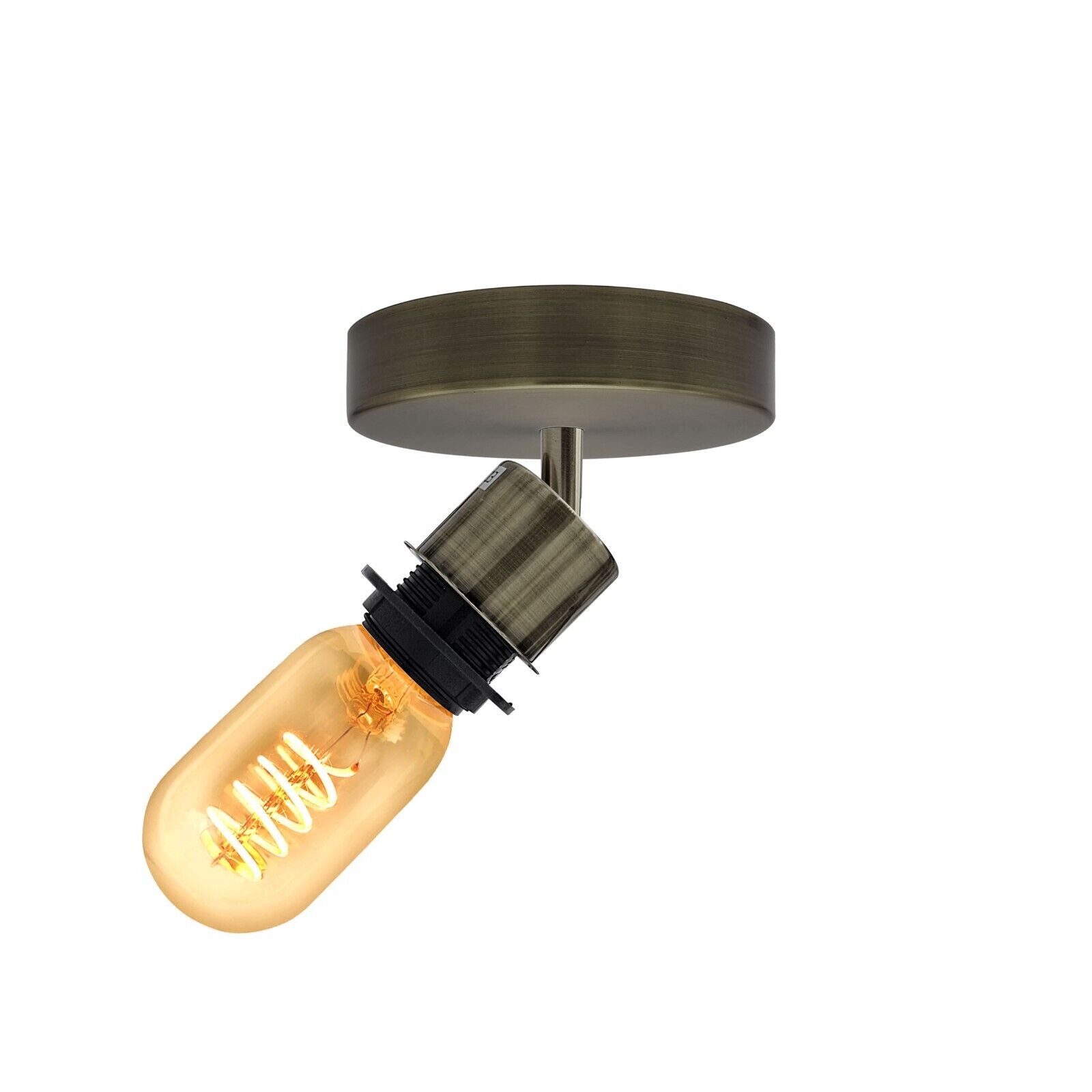 Adjustable Retro LED Flush Mount Ceiling Wall Light Industrial E27 Fixture