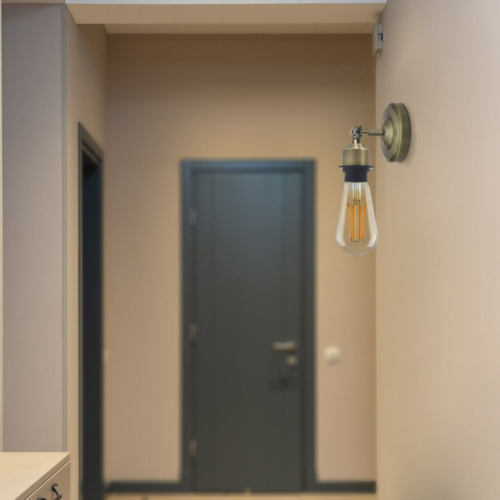 Adjustable Arm Vintage Industrial Metal Wall Sconce E27 Light Fixture