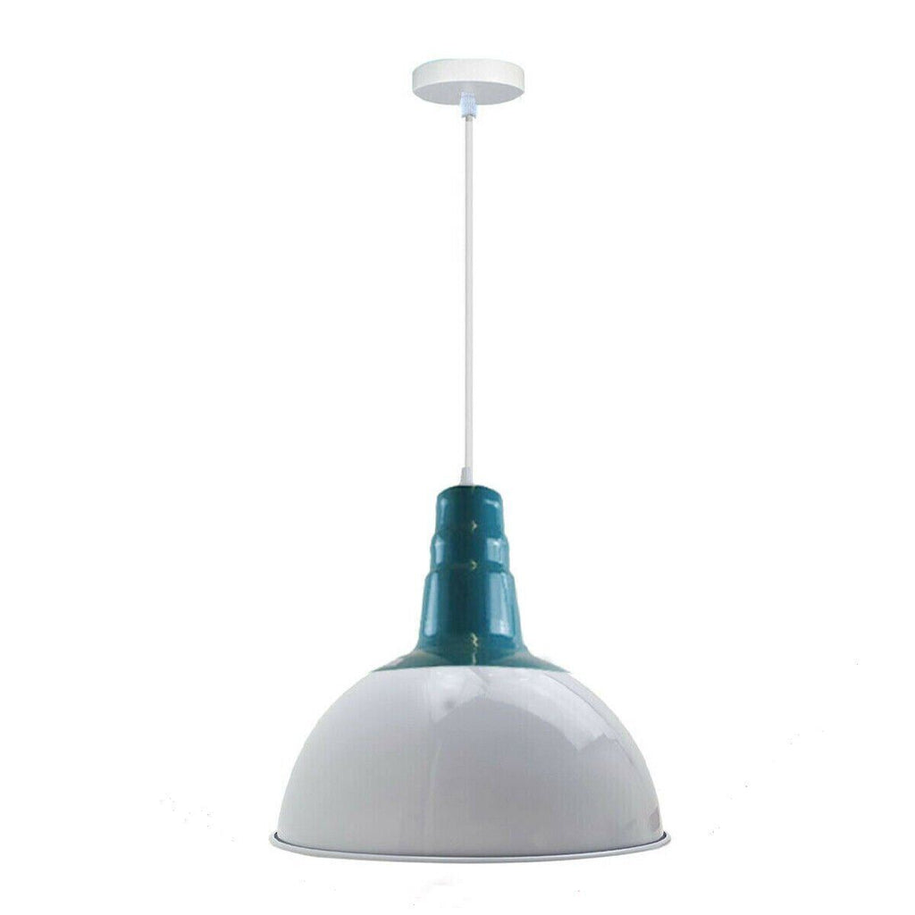 Modern Dome Metal Pendant Light for Kitchen Bar Area, Adjustable Cable