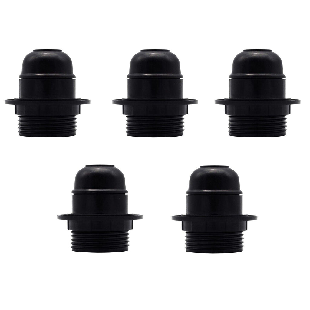 E27 Plastic Screw-In Lamp Holder Pendant Light Socket for Edison Bulbs