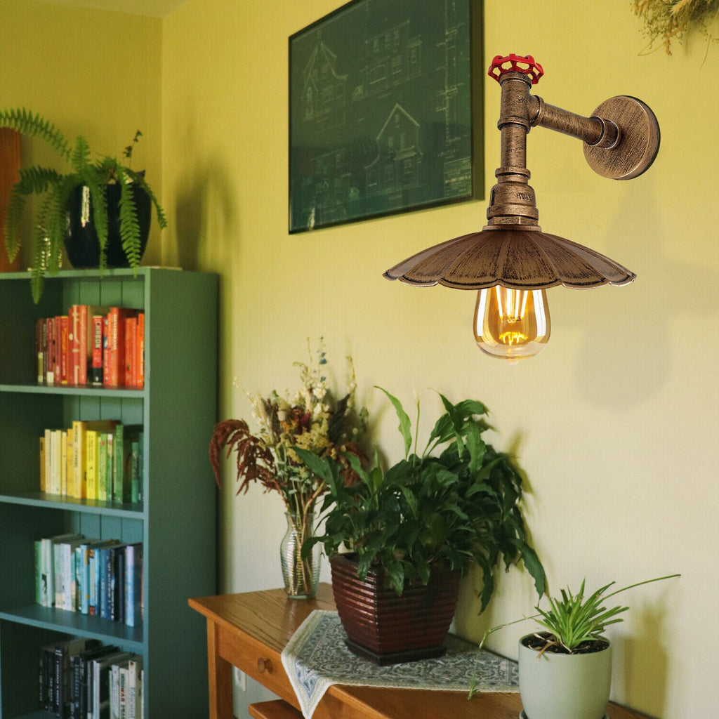 Industrial Pipe Wall Lighting Fixture ~ 5861