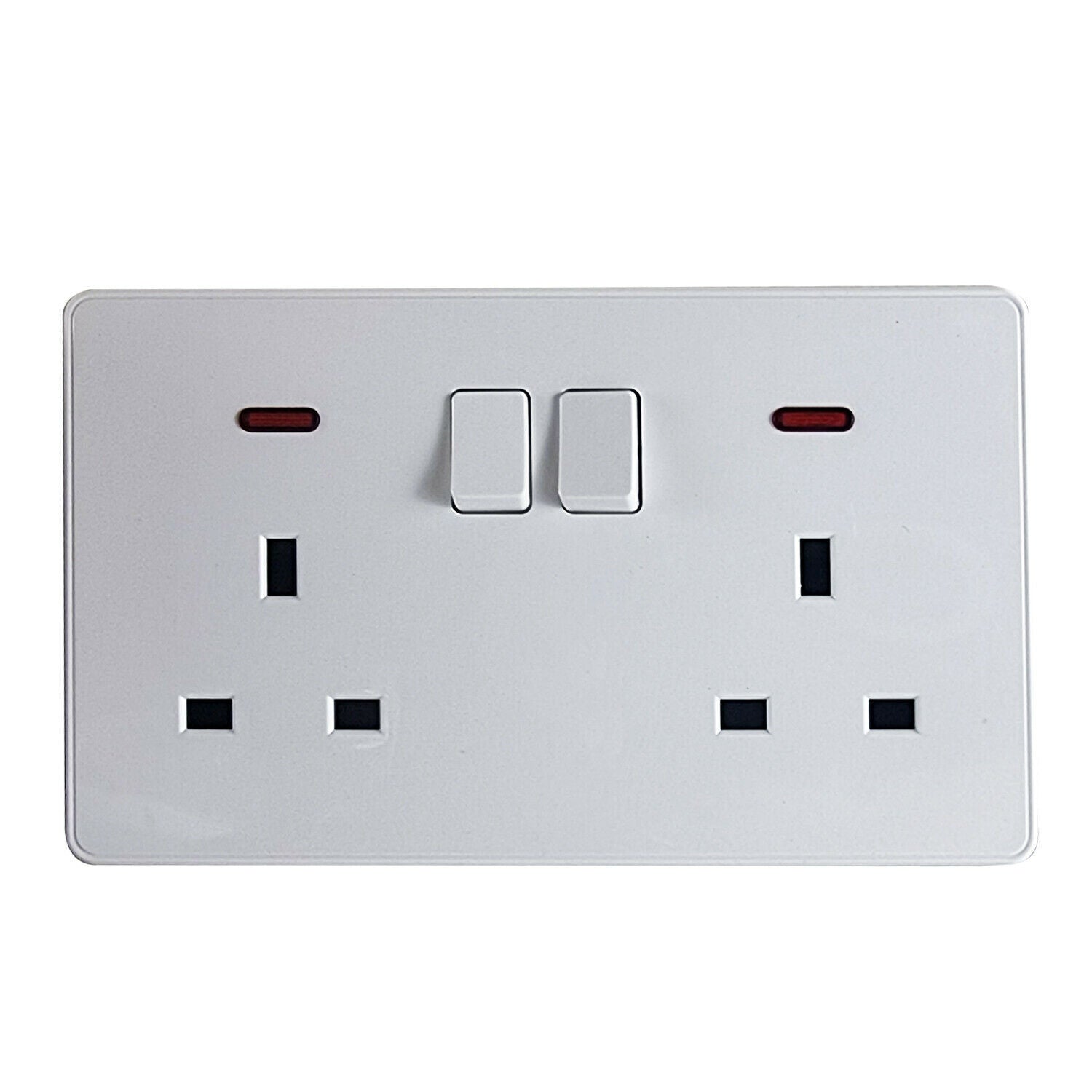 13A Dual Wall Socket with USB Charging Ports and LED Indicator