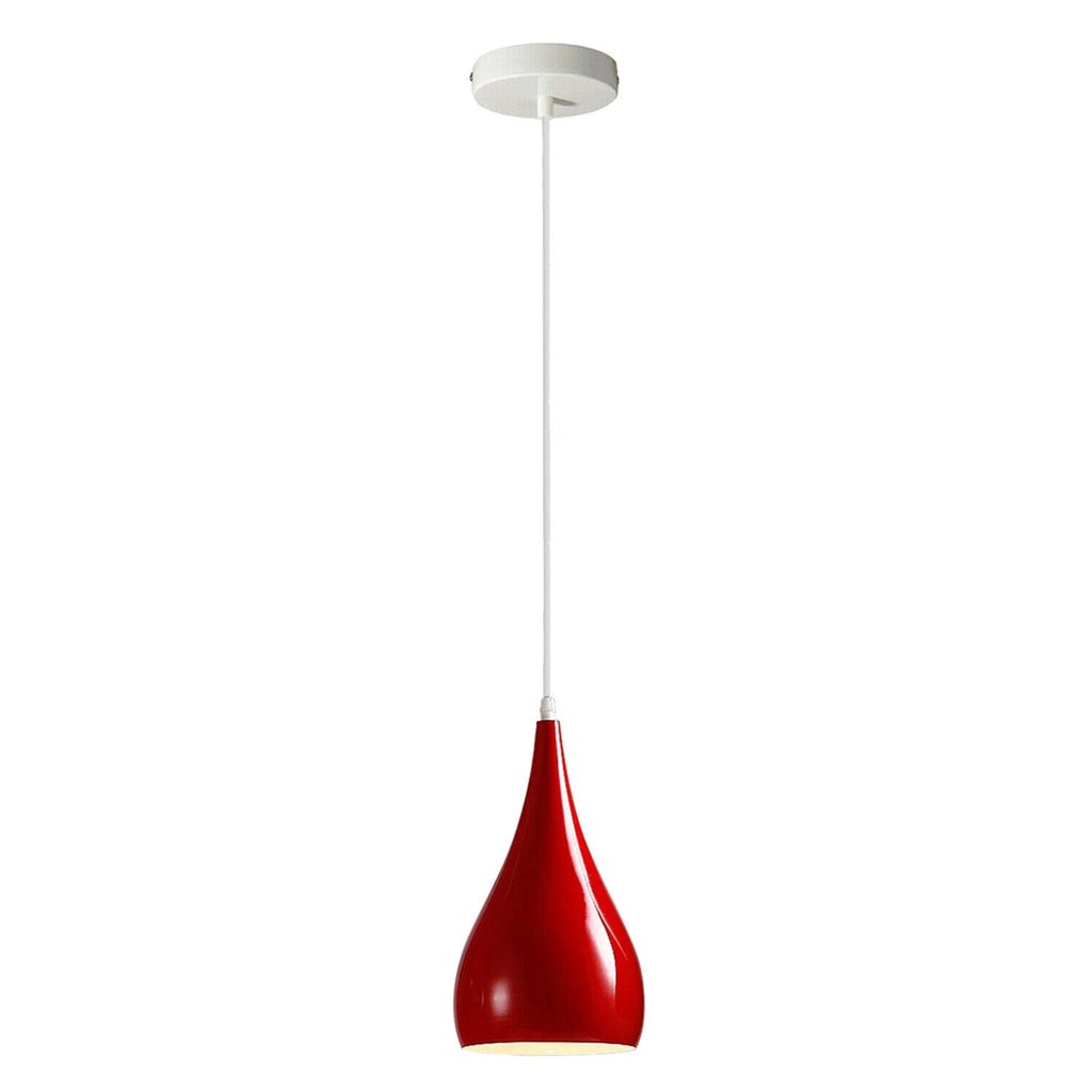 Modern Industrial Metal Dome Pendant Light Fixture E27 Base Adjustable Cable Home Decor