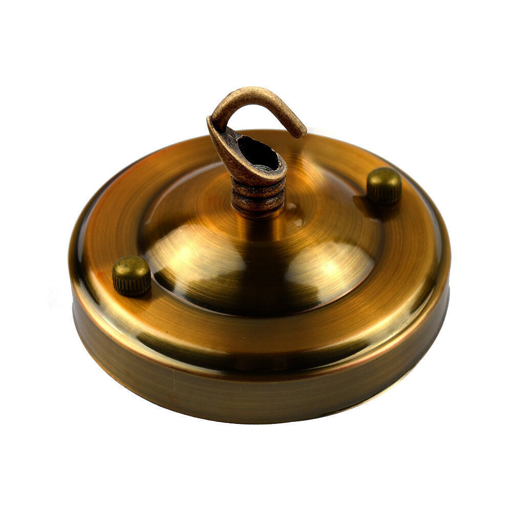 Decorative Metal Ceiling Rose Hook Plate for Pendant Lamp Light Fittings DIY