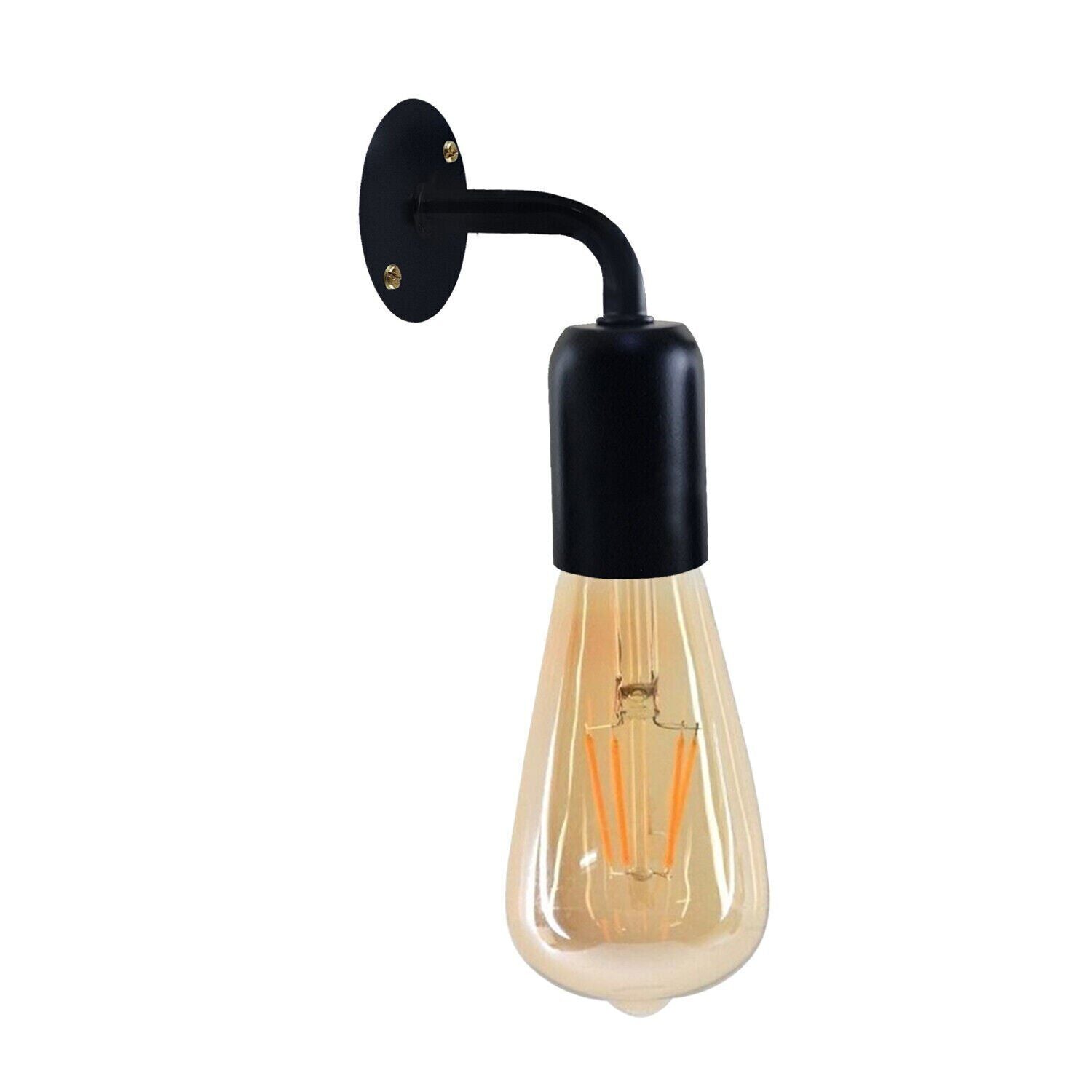 Vintage Wall Sconce Metal Rustic E27 Holder Fitting Wall Lights ~ 6015