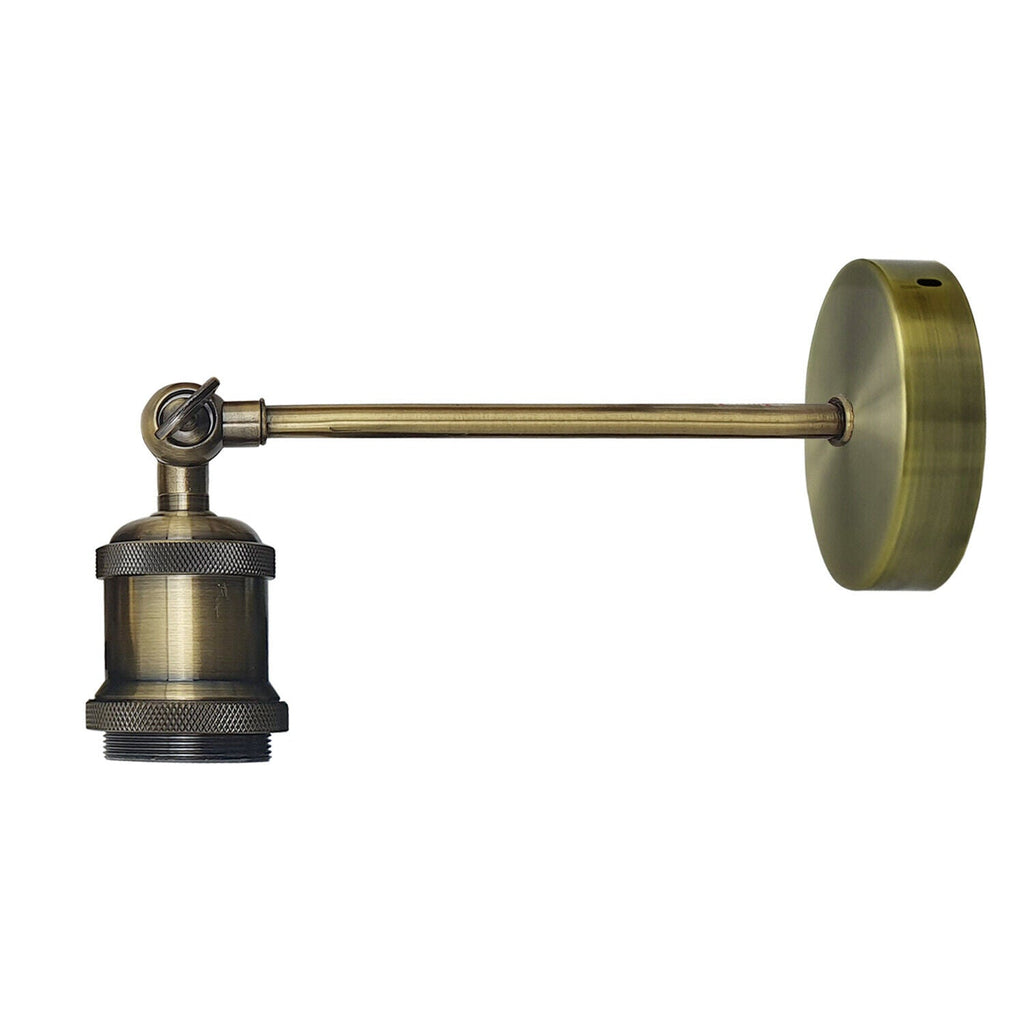 Retro Industrial Metal Wall Sconce Light with Adjustable Arm, E27 Base