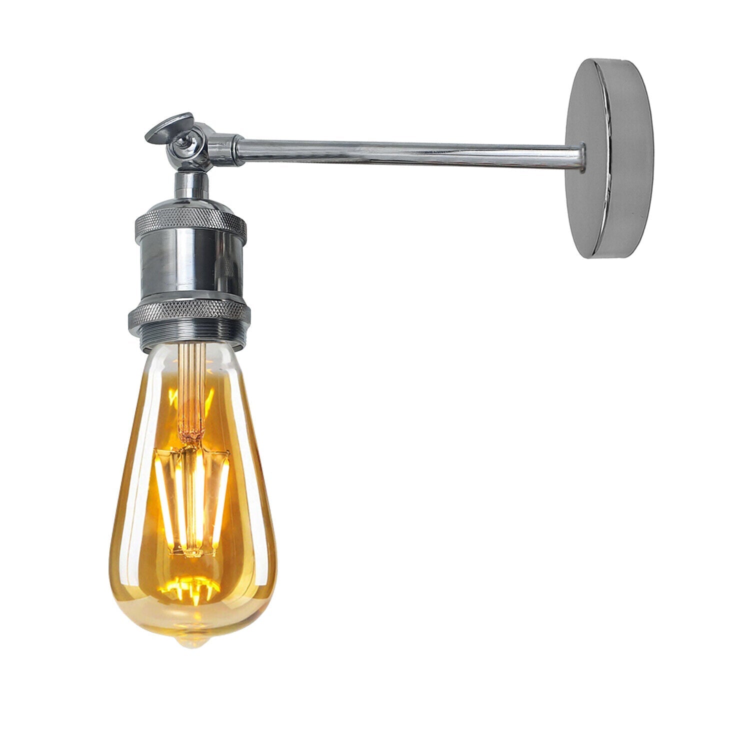 Vintage Industrial Metal Wall Sconce E27 Adjustable Arm Light Fixture