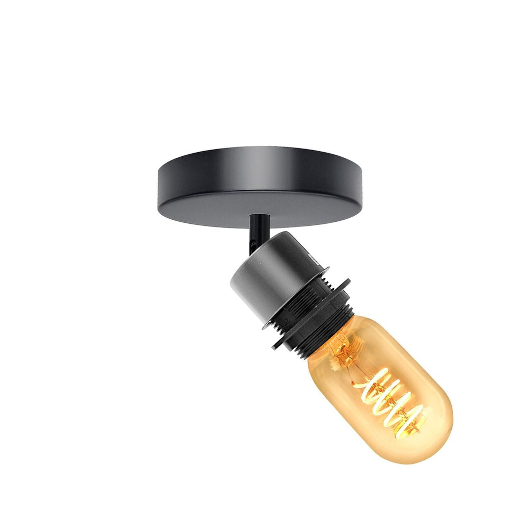 Adjustable Retro Industrial LED Flush Mount Ceiling Wall Light Fixture, E27