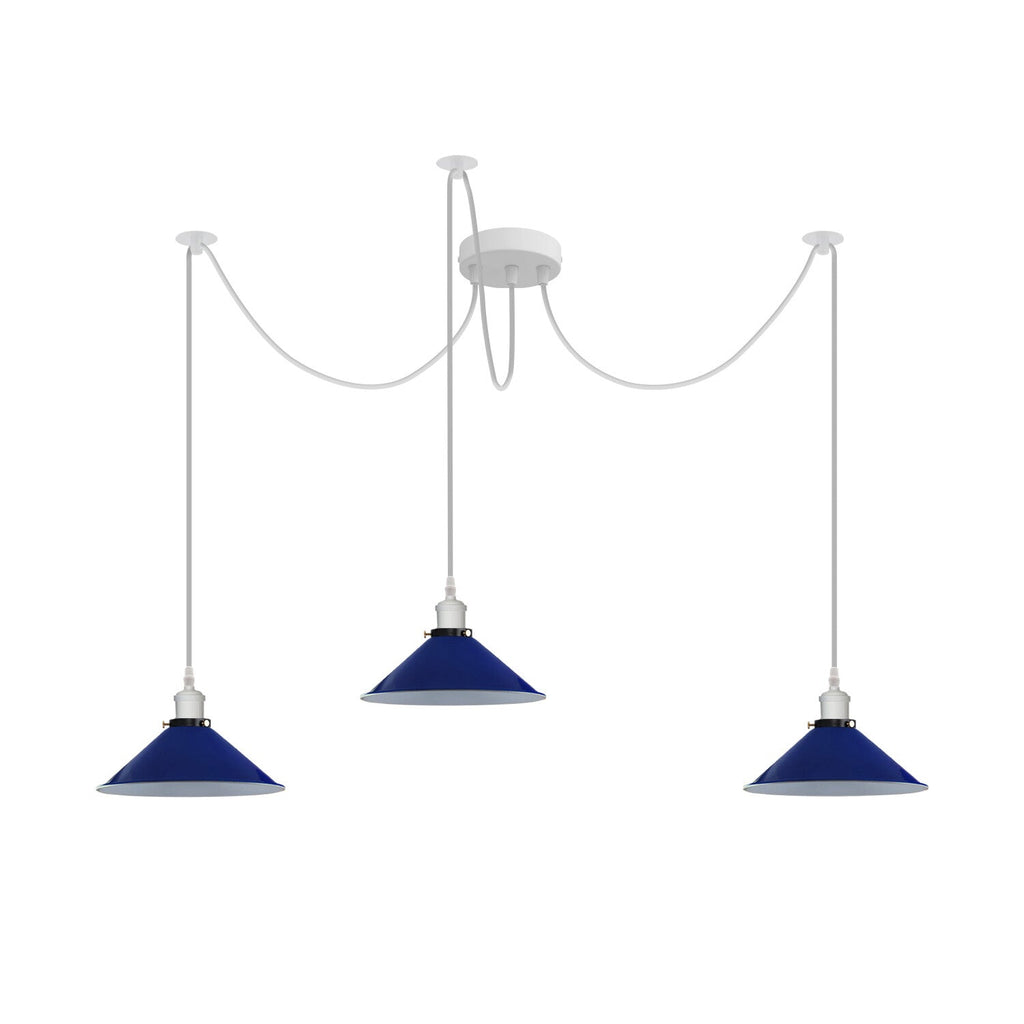 Industrial Spider Multi-Pendant Loft Ceiling Light Fixture E27 Retro Style