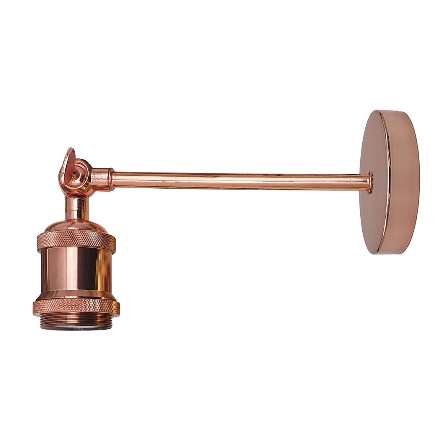 Retro Industrial Metal Wall Sconce Light with Adjustable Arm, E27 Base