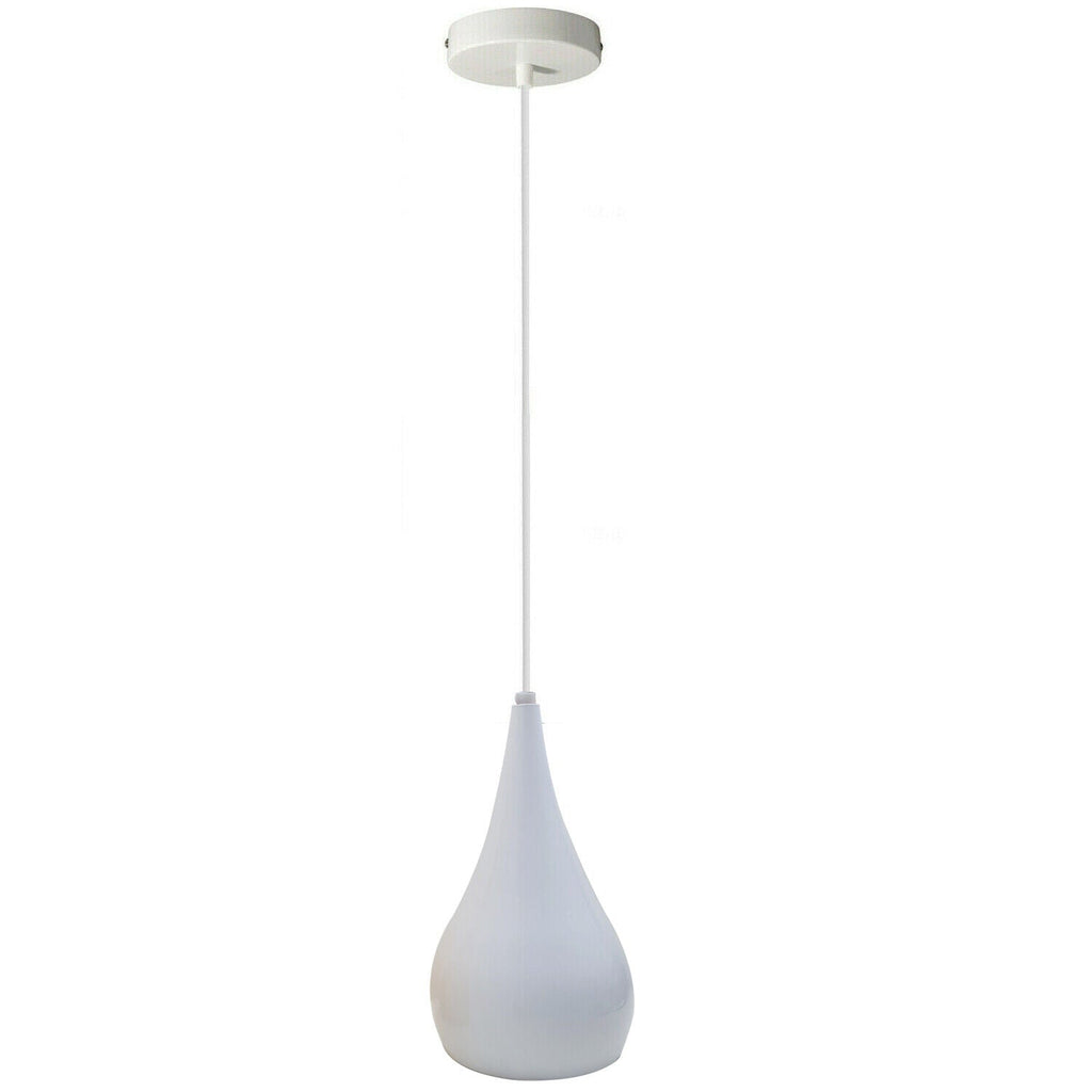 Modern Industrial Metal Dome Pendant Light Fixture E27 Base Adjustable Cable Home Decor