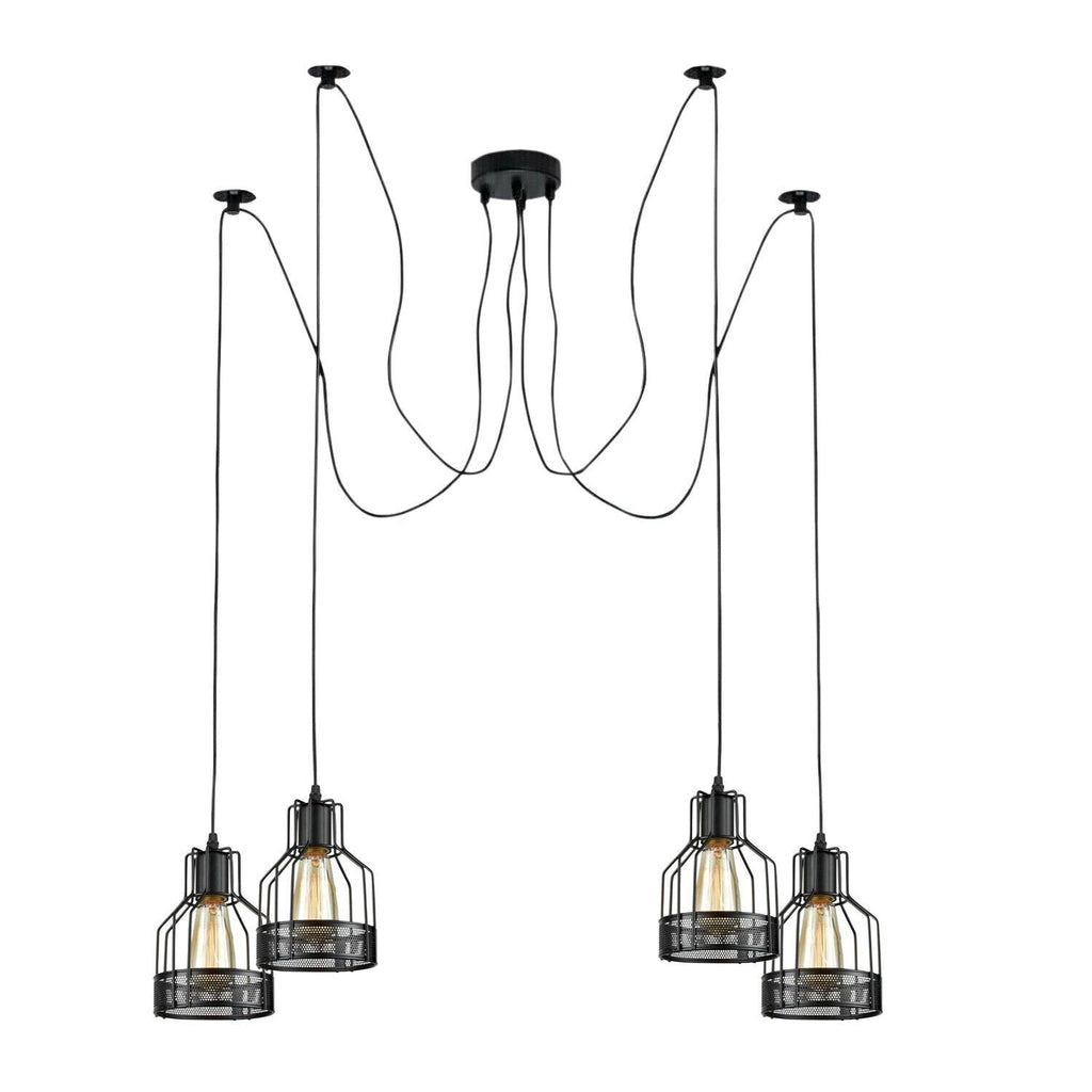 Industrial Spider Pendant Light | Multiple Ceiling Light Fixture ~6139