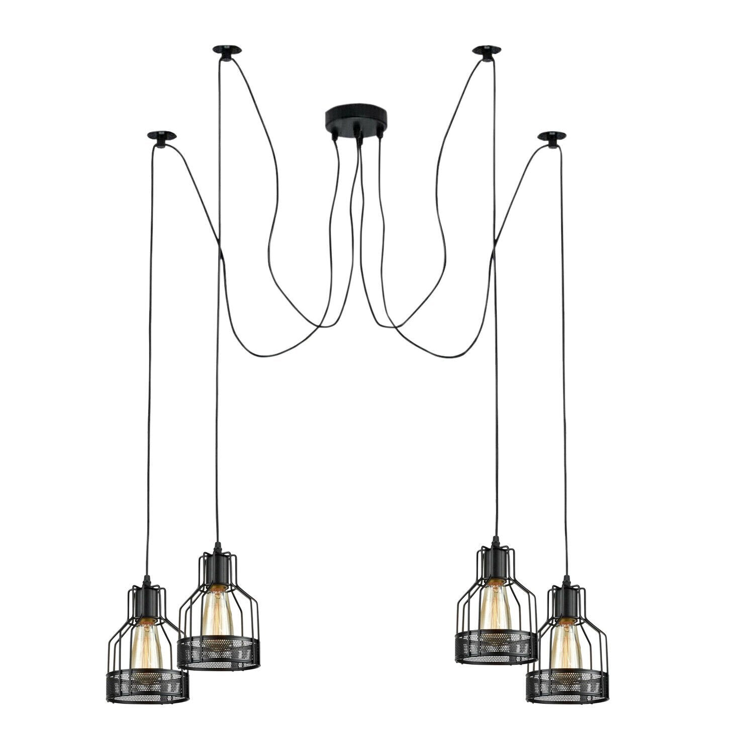 Industrial Spider Pendant Light | Multiple Ceiling Light Fixture ~6139