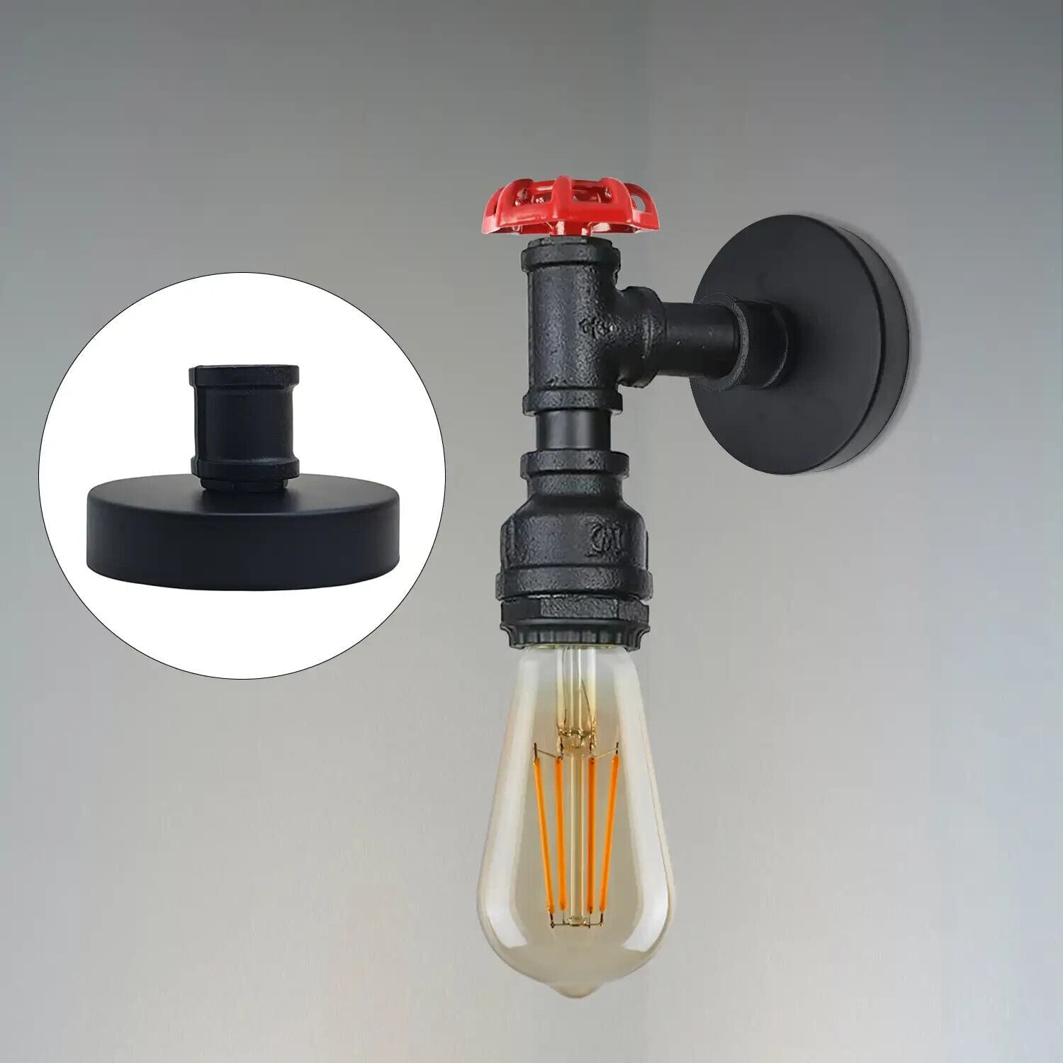 Vintage Single Outlet Metal Ceiling Rose for Wall Light ~5902