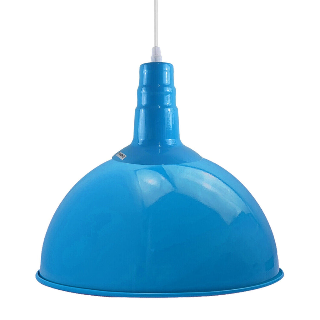 Contemporary Blue Dome Pendant Light for Modern Living Rooms