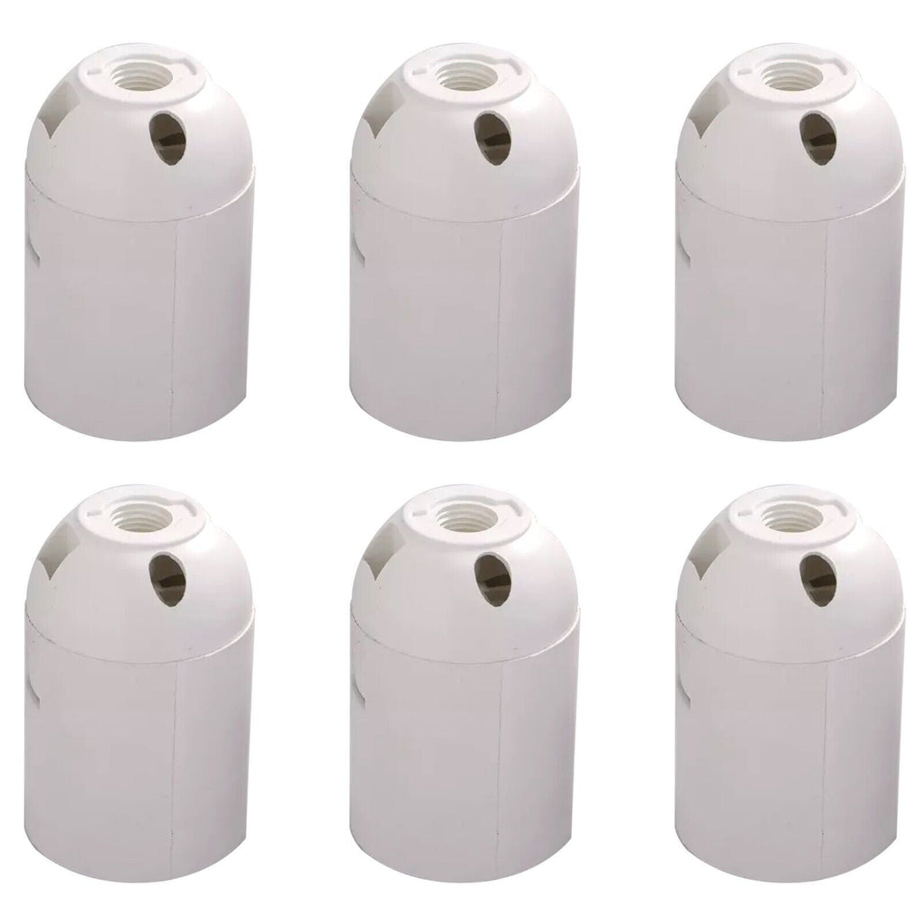 Versatile White E27 Edison Screw Pendant Ceiling Light Bulb Holder Fixture