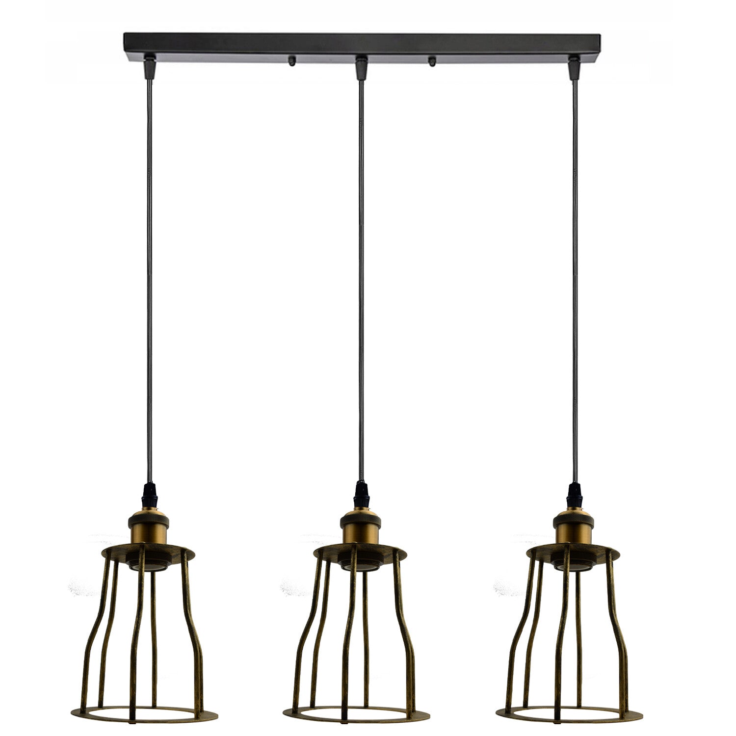 Vintage Industrial Ceiling Pendant Light Fitting Wire Cage Hanging Retro Lamp ~6185