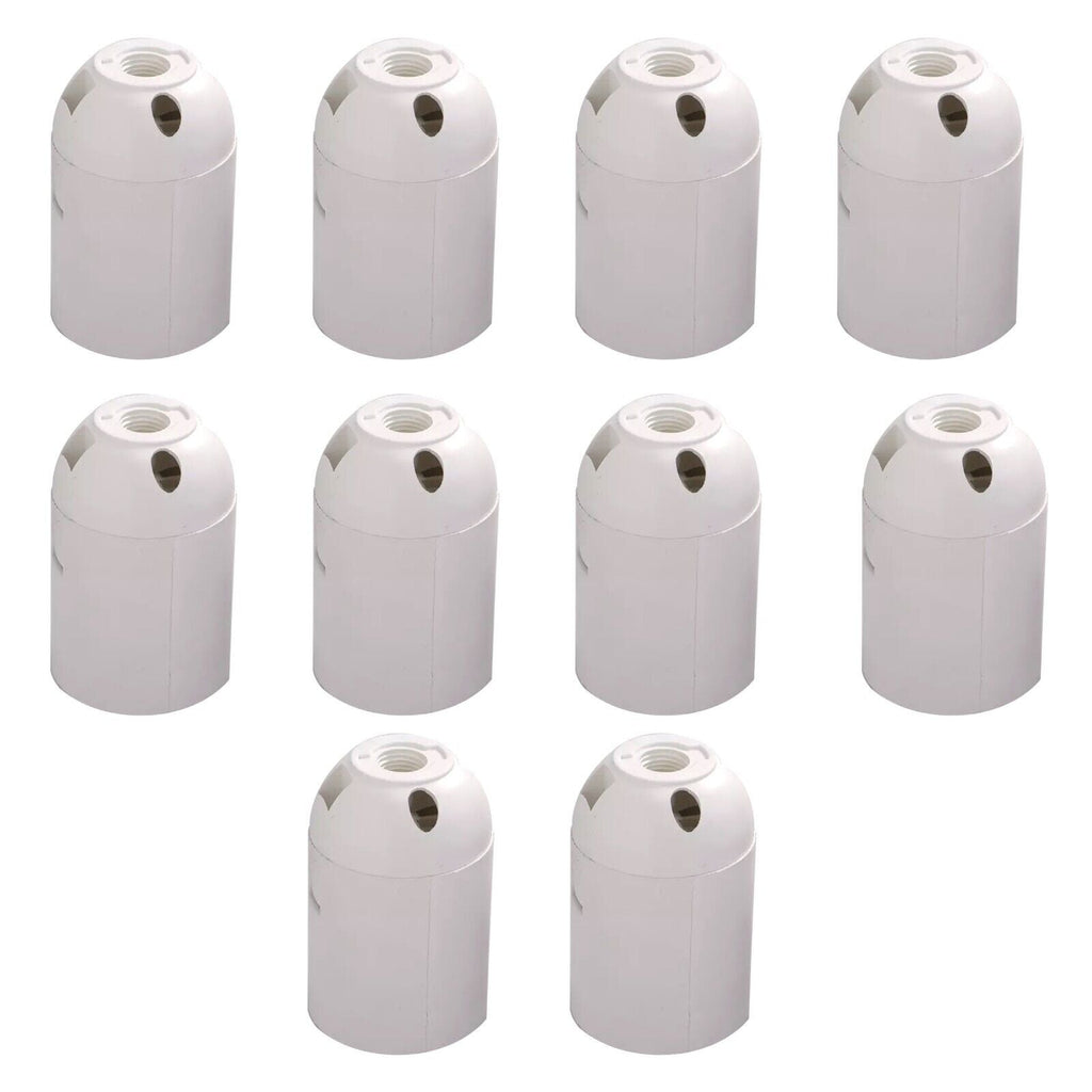 Versatile White E27 Edison Screw Pendant Ceiling Light Lamp Bulb Holder