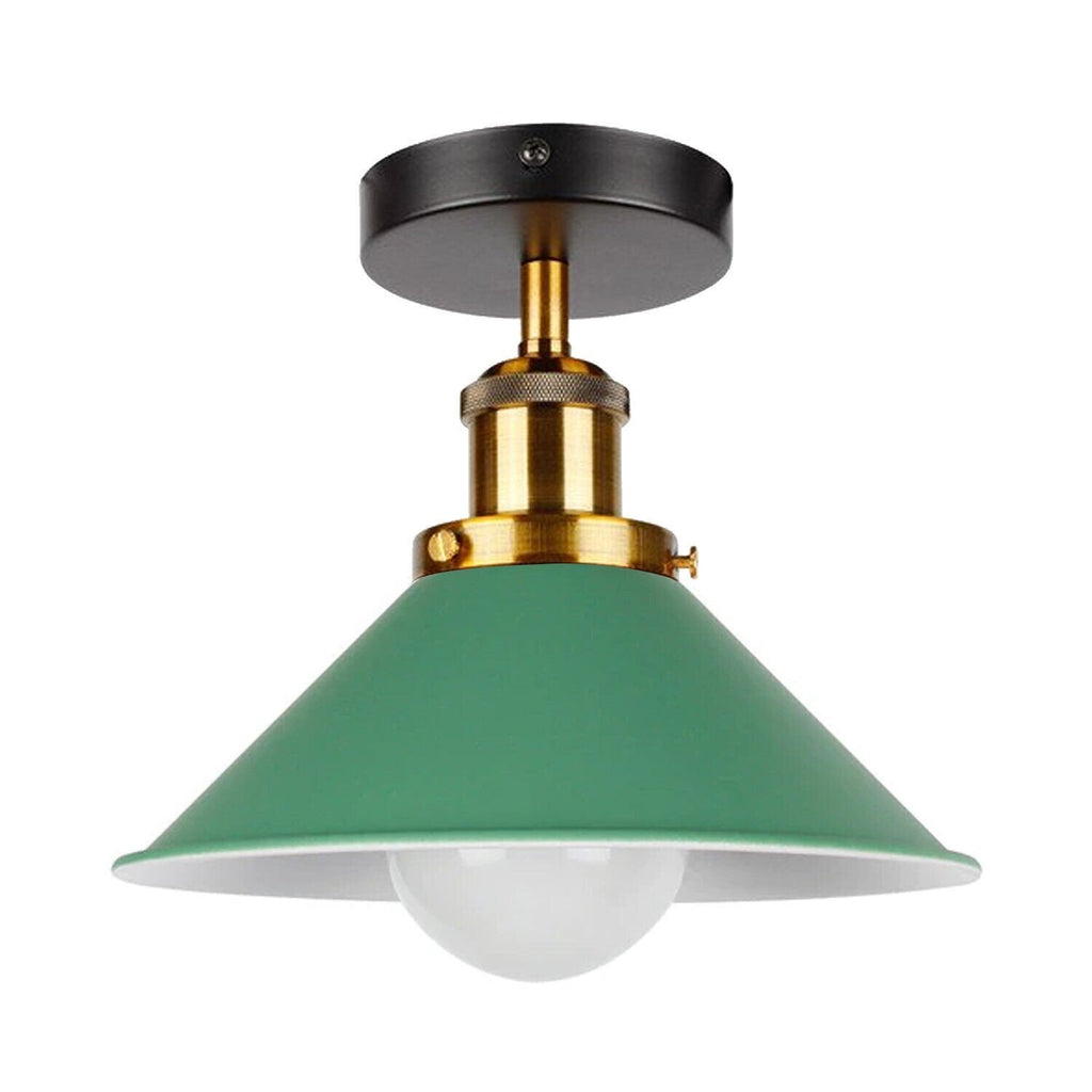 Modern Industrial Cone Shade Light | Semi Flush Mount ~6249