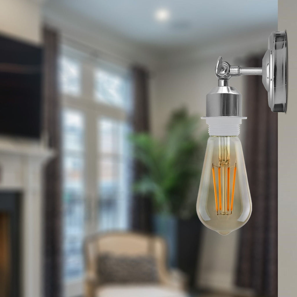 Adjustable Arm Vintage Industrial Metal Wall Sconce E27 Light Fixture