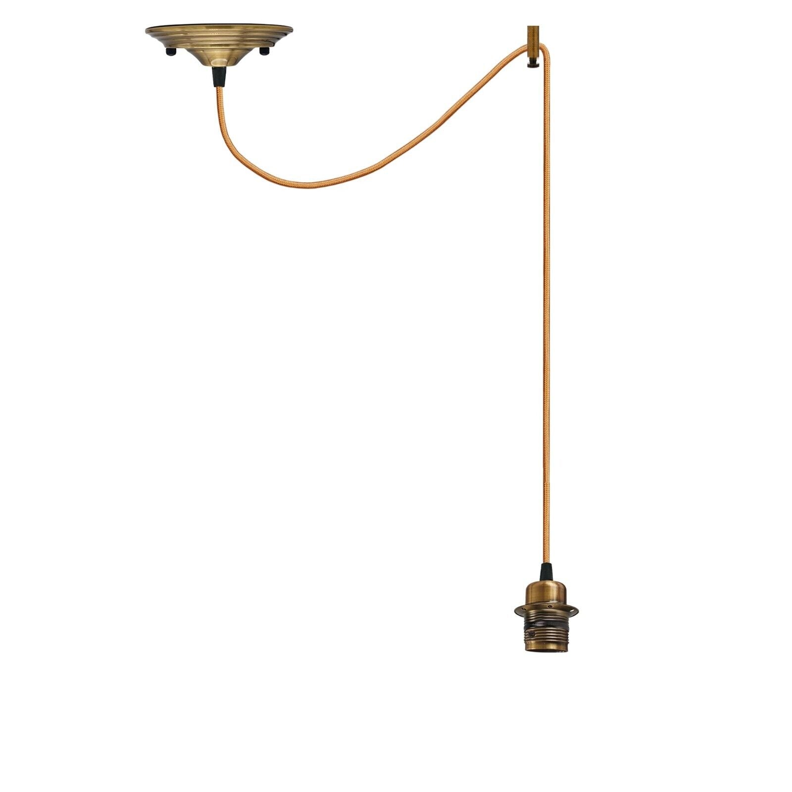Industrial Hemp Rope E27 Modern Ceiling Pendant Light Fixture Vintage Style