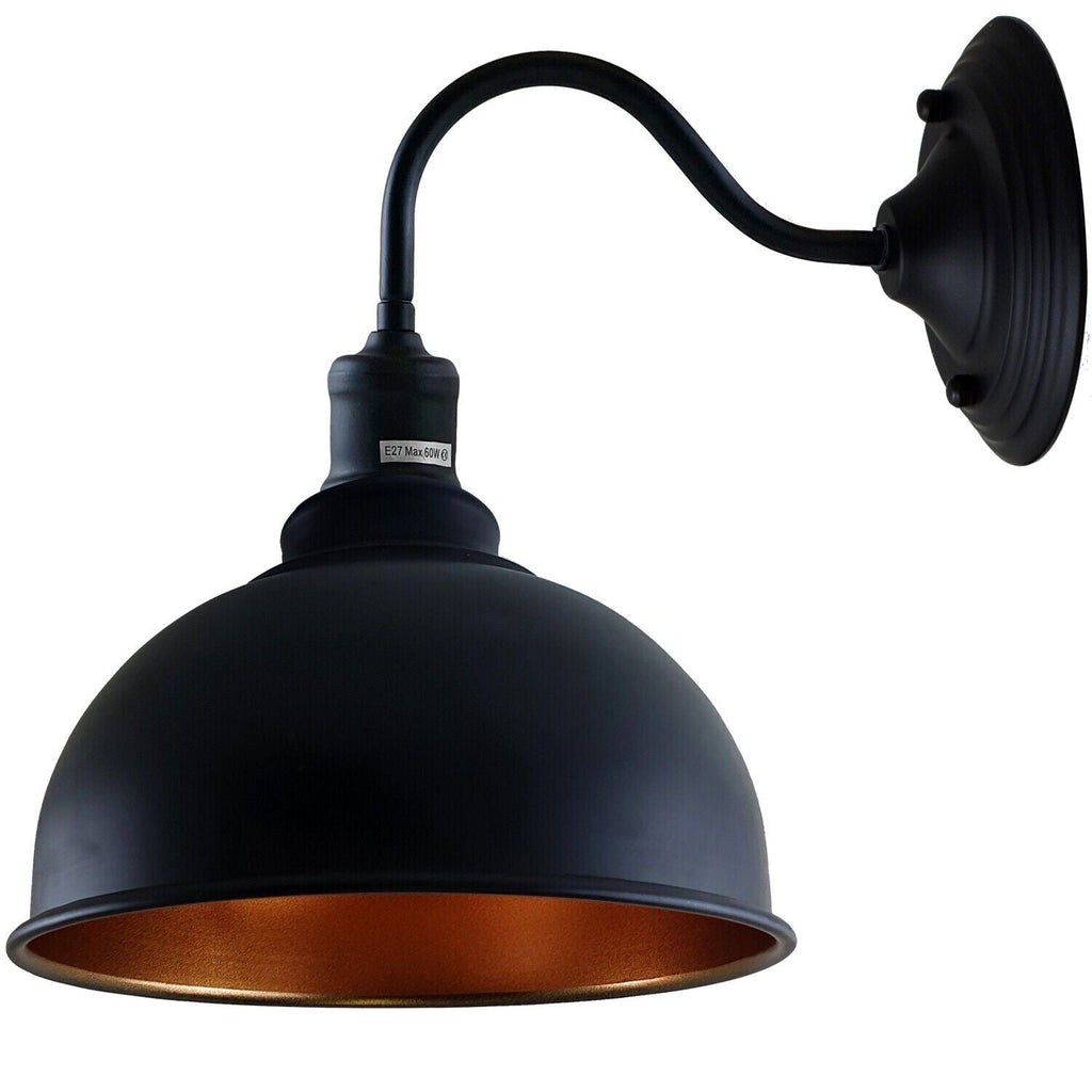 Elegant Industrial Style Metal Swan Neck Indoor Wall Light Fixture