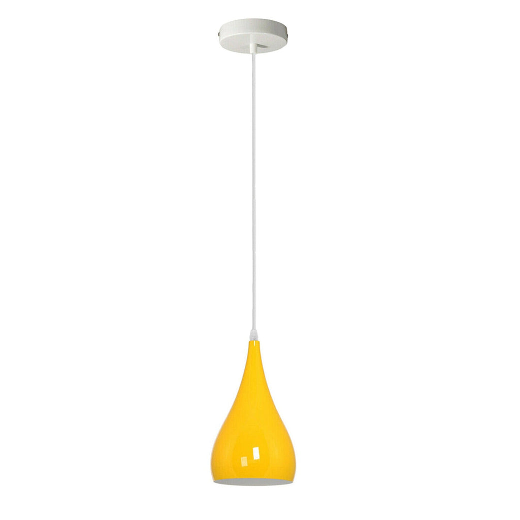 Modern Industrial Metal Dome Pendant Light Fixture E27 Base Adjustable Cable Home Decor