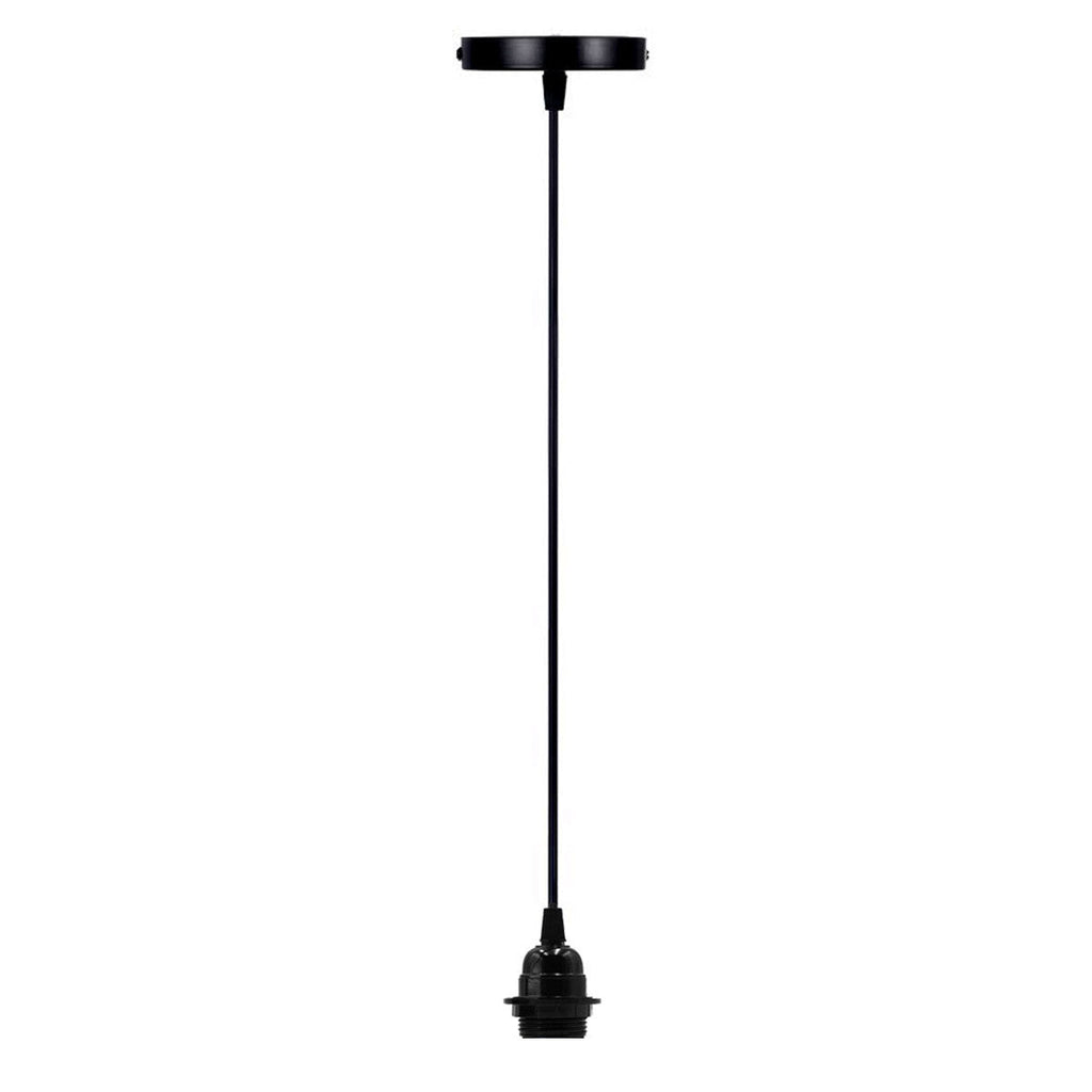 Adjustable Vintage Industrial Metal E27 Pendant Ceiling Light, Flexible Cable Fixture