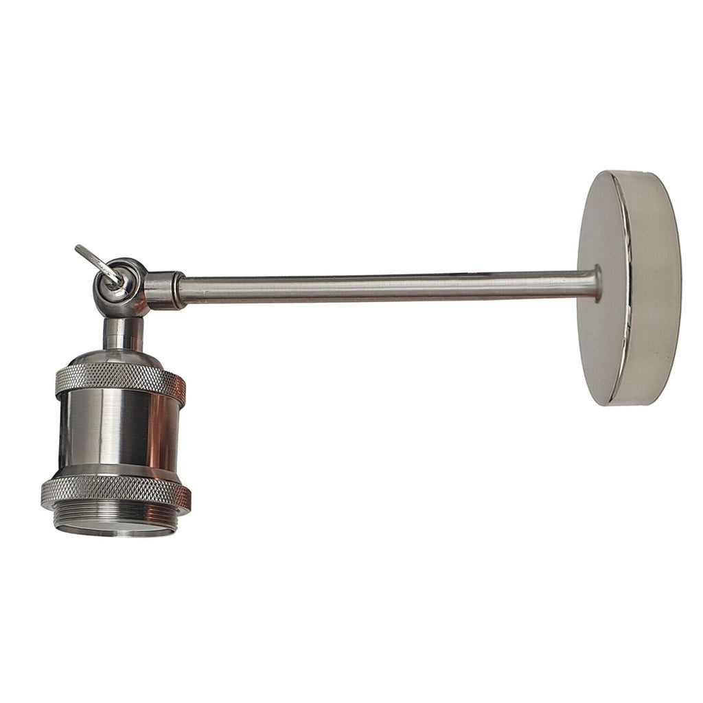 Retro Industrial Metal Wall Sconce Light with Adjustable Arm, E27 Base