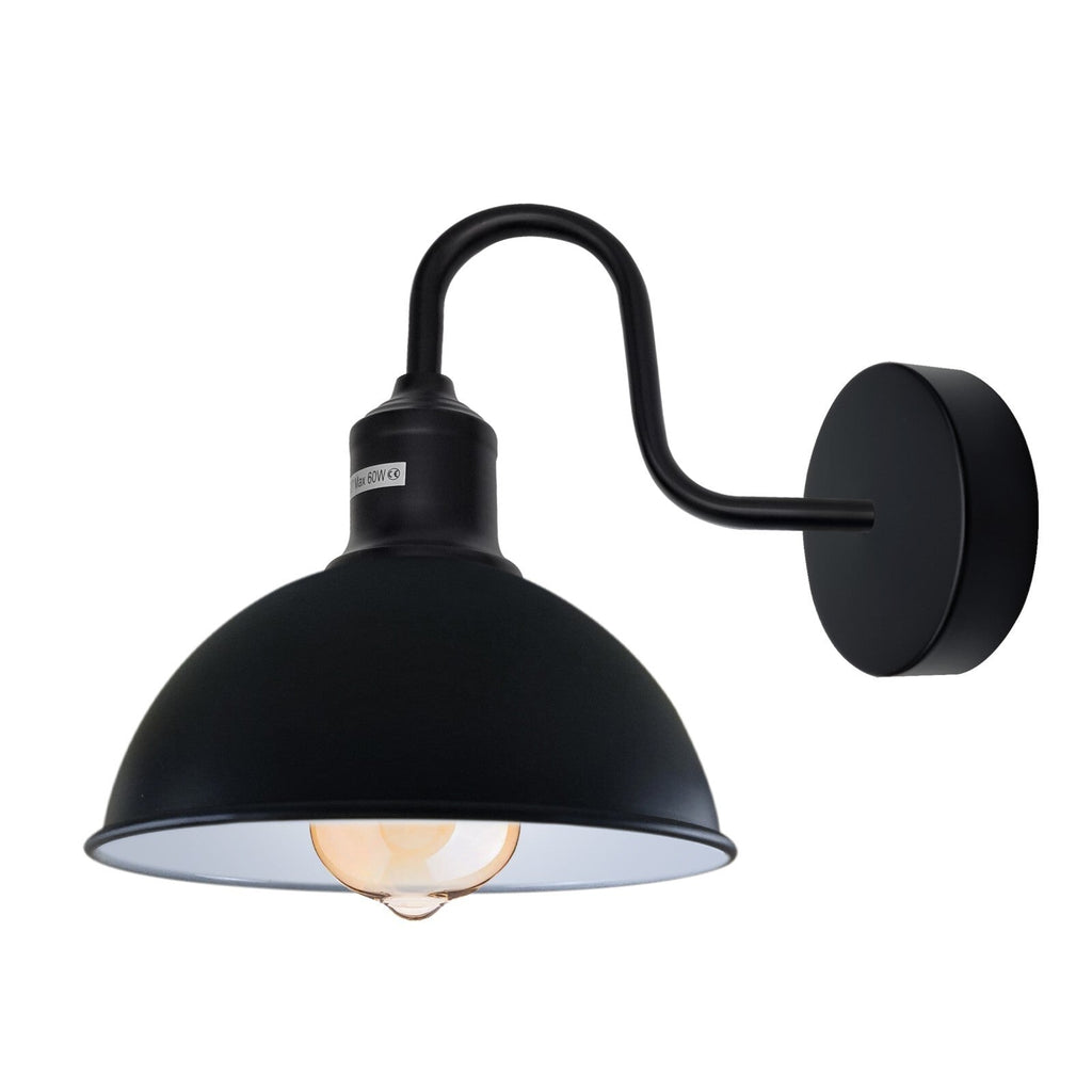 Rustic Vintage Wall Light Antique Metal Sconce with E27 Bulb Holder ~6245