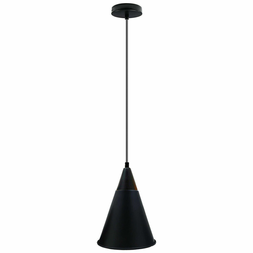 Industrial Vintage Metal Ceiling Pendant Light Fixture - Adjustable Retro Lamp