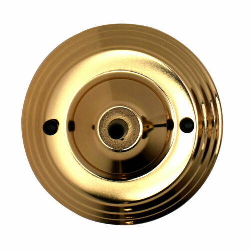 140mm Metal Ceiling Rose Plate with Cable Grip for Pendant Light Fixtures - 2 Pack