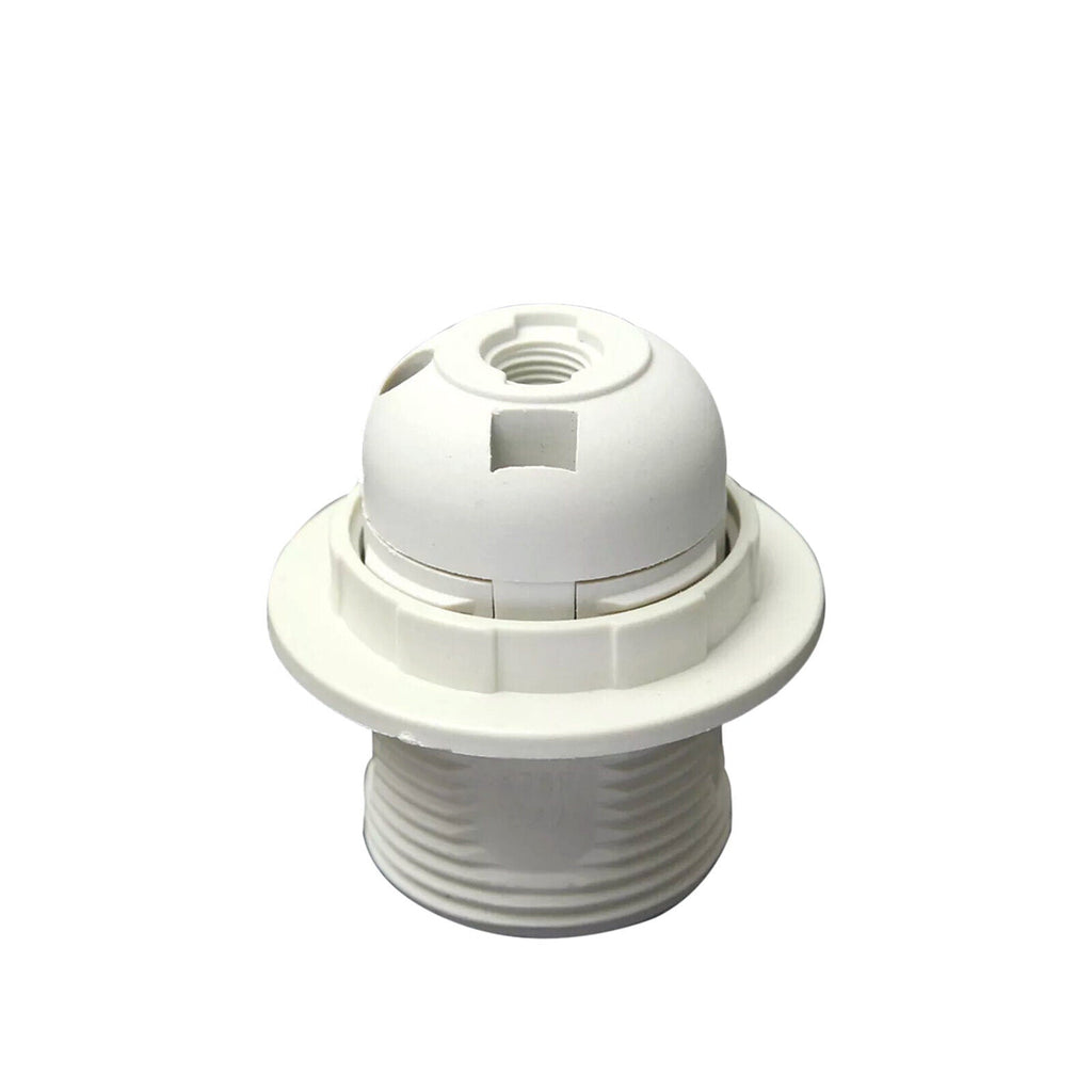 White E27 Edison Screw Bulb Holder Pendant Lamp Socket Kit Indoor Lighting